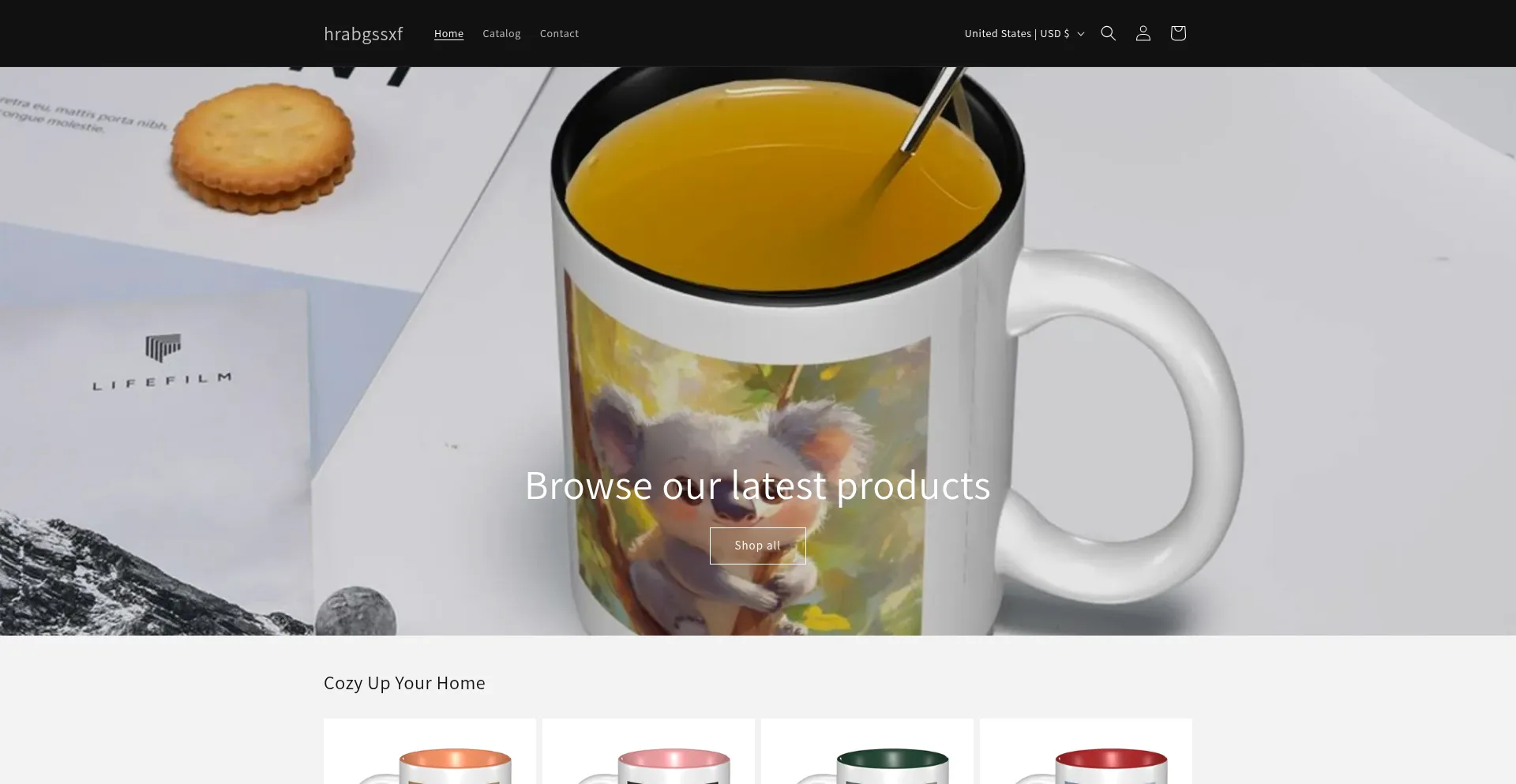 Website screenshot of Hrabgssxf.com