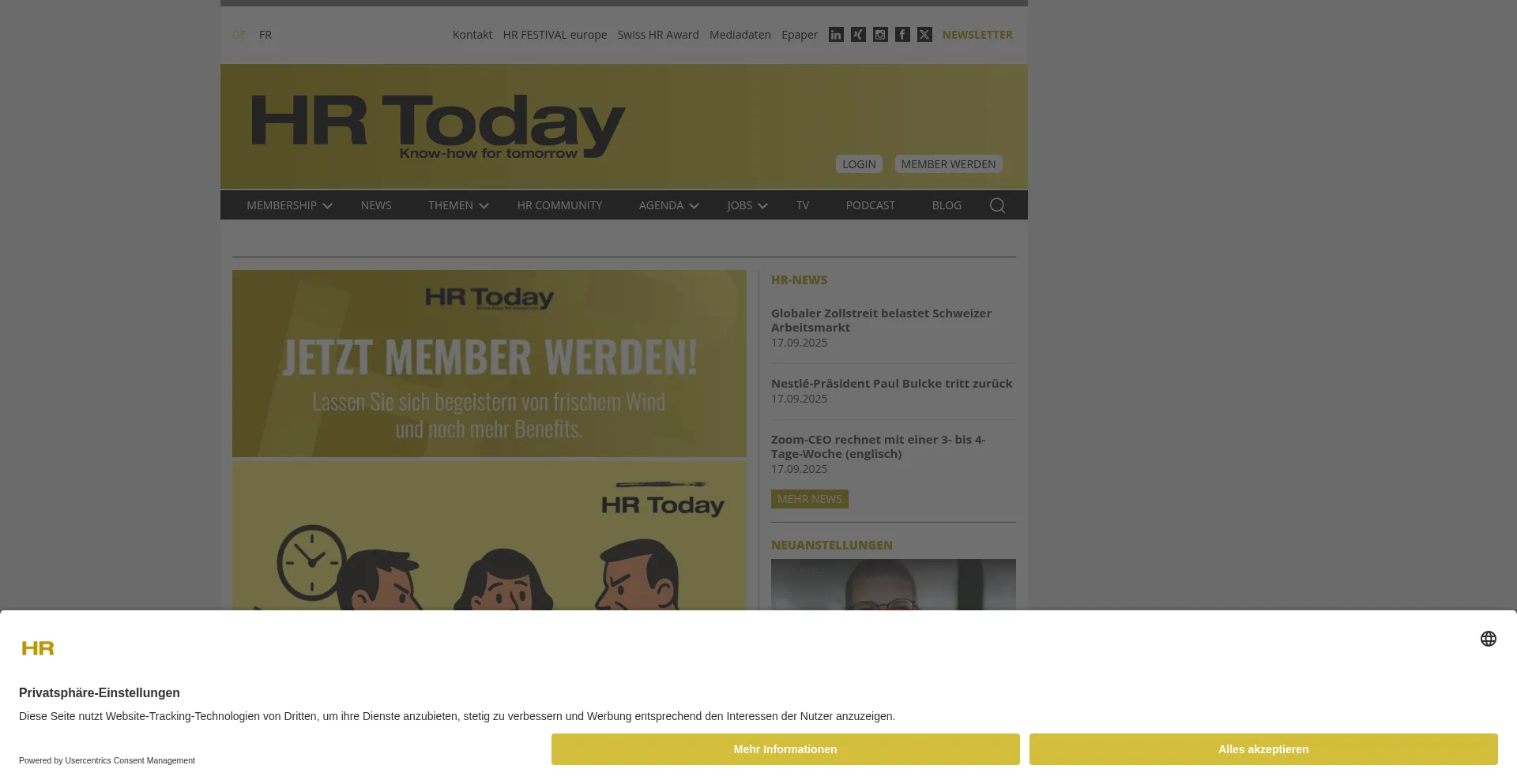Hrtoday.ch Screenshot