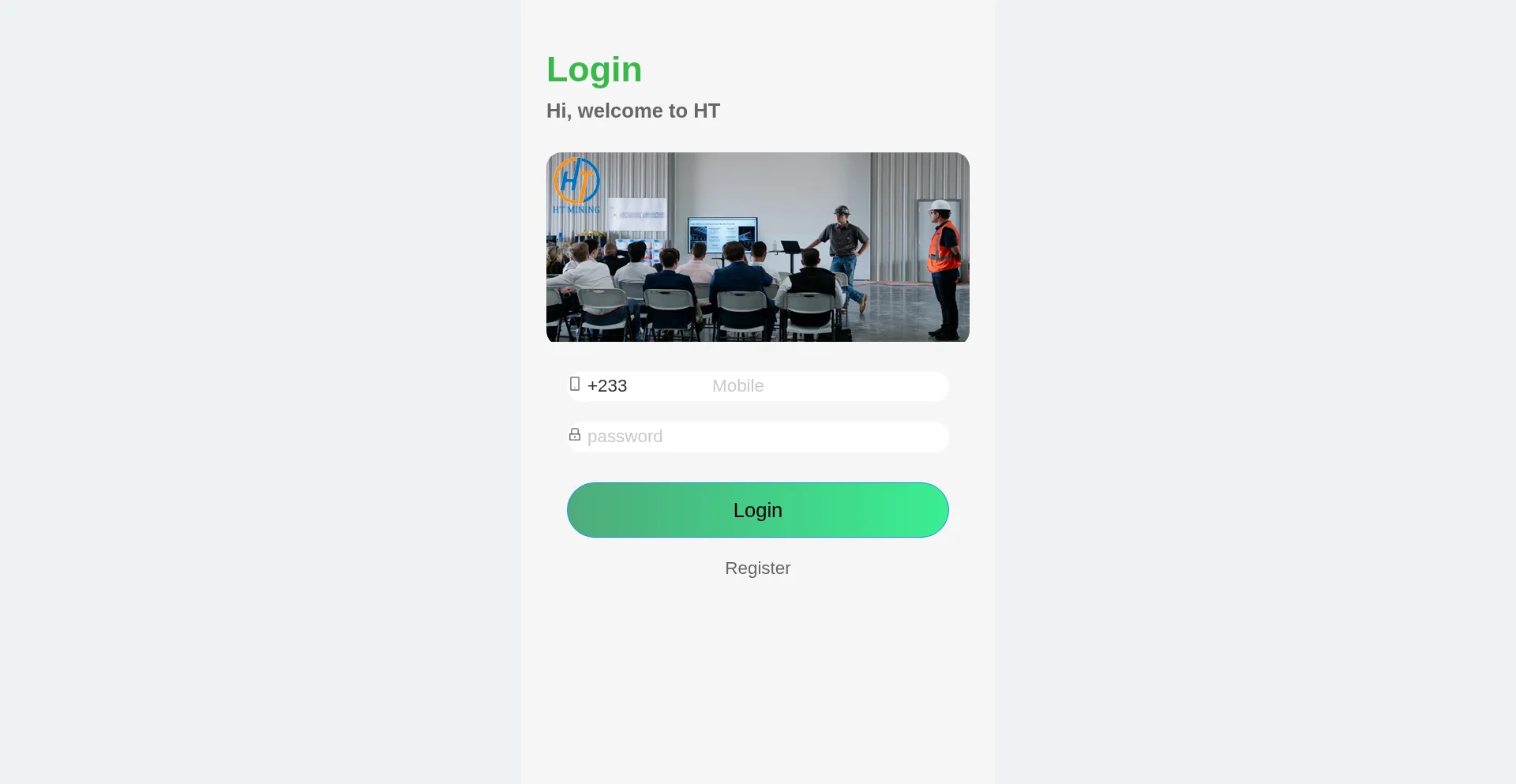 Website screenshot of Ht1mining.com
