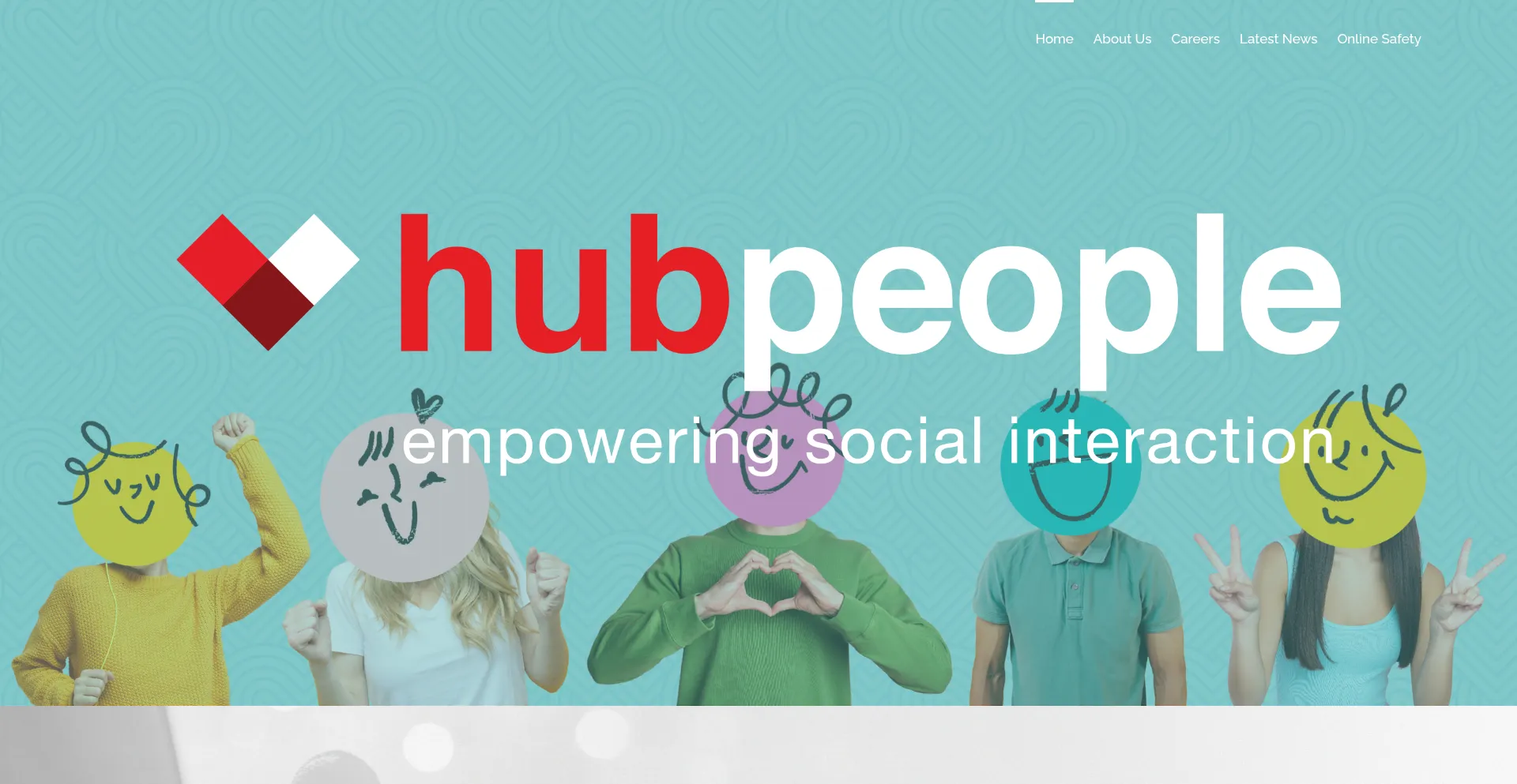 Website screenshot of Hubpeople.com