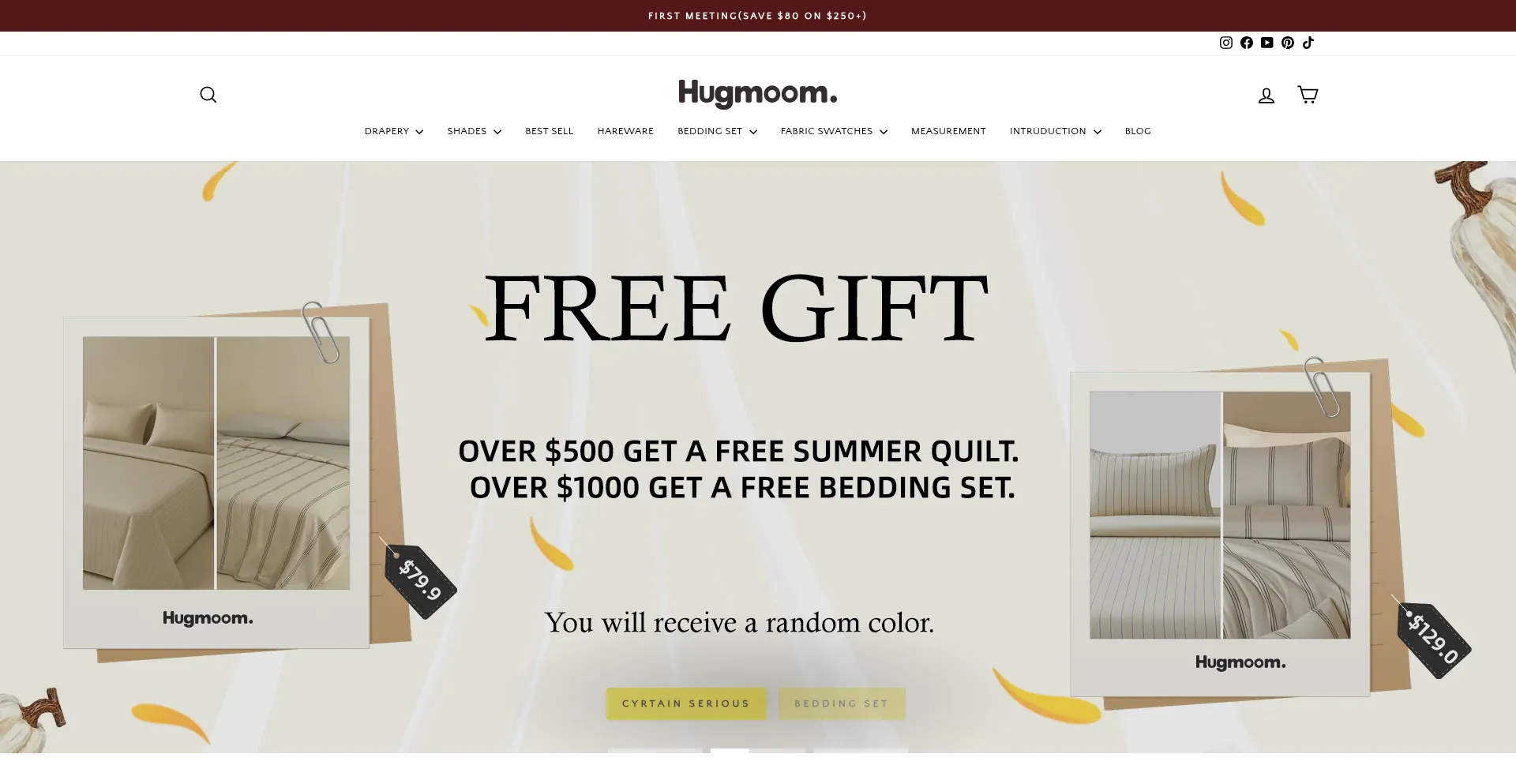 Hugmoomcurtain.com Screenshot