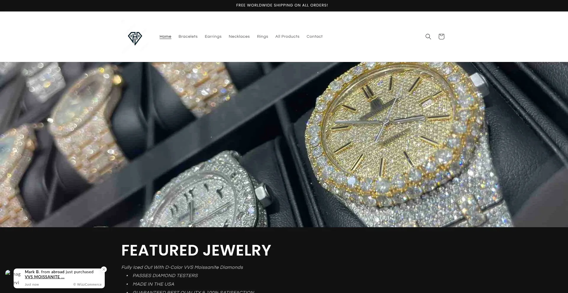 Website screenshot of Humblejewelsllc.com