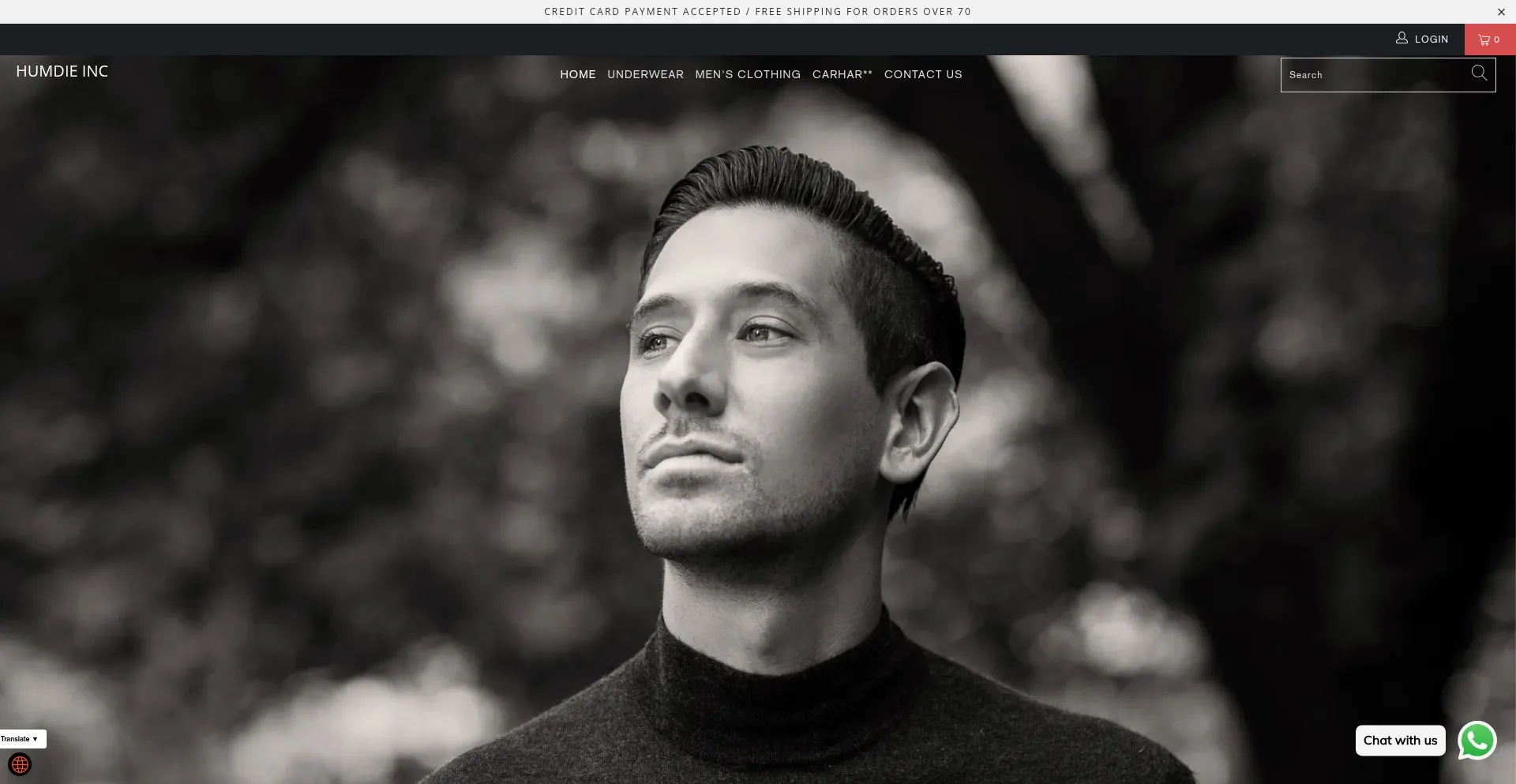 Website screenshot of Humdie.com
