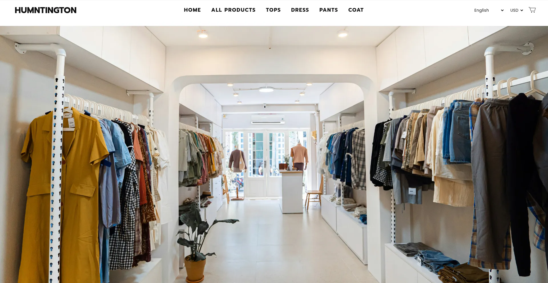 Website screenshot of Humntington.com