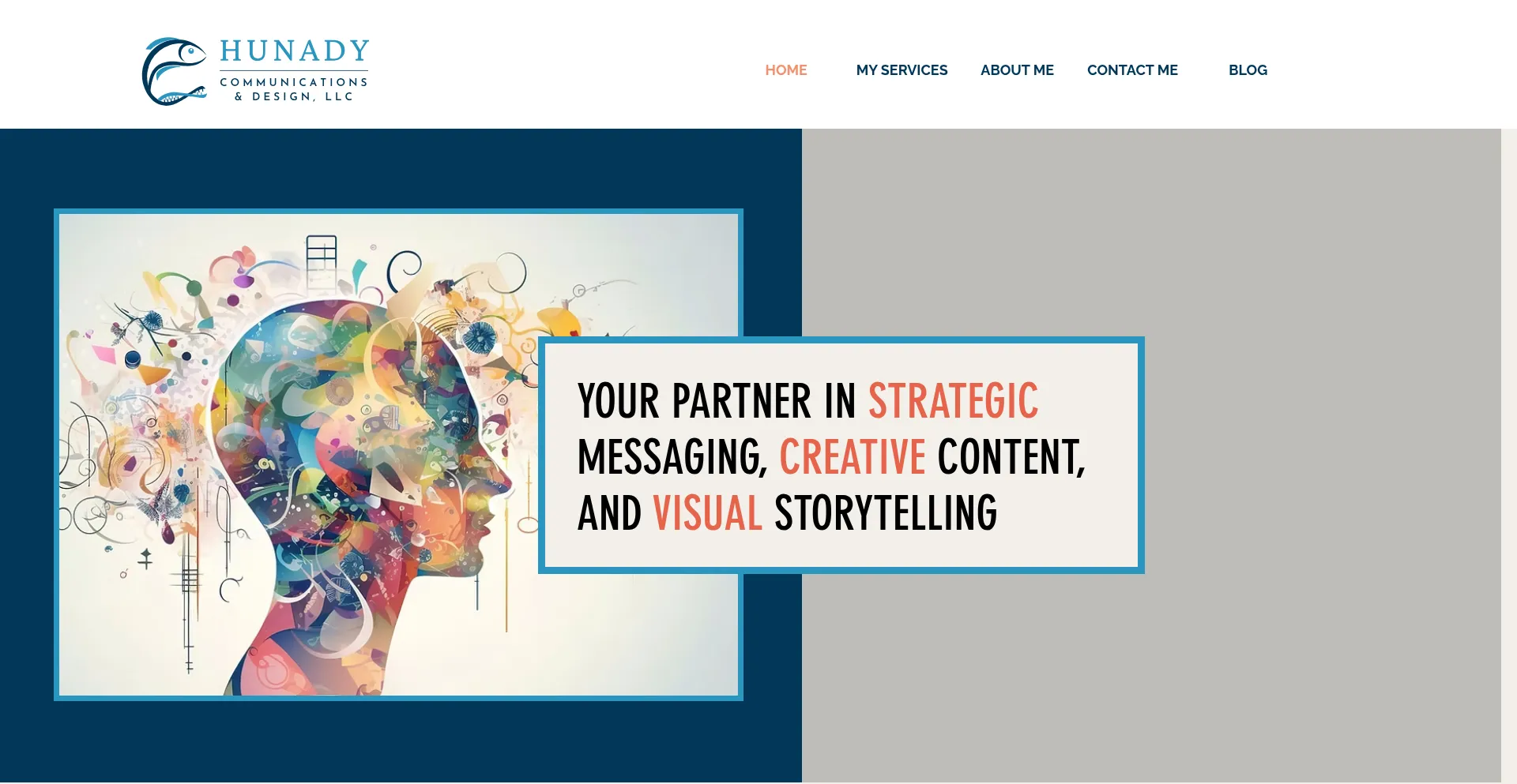 Website screenshot of Hunadycommunications.com