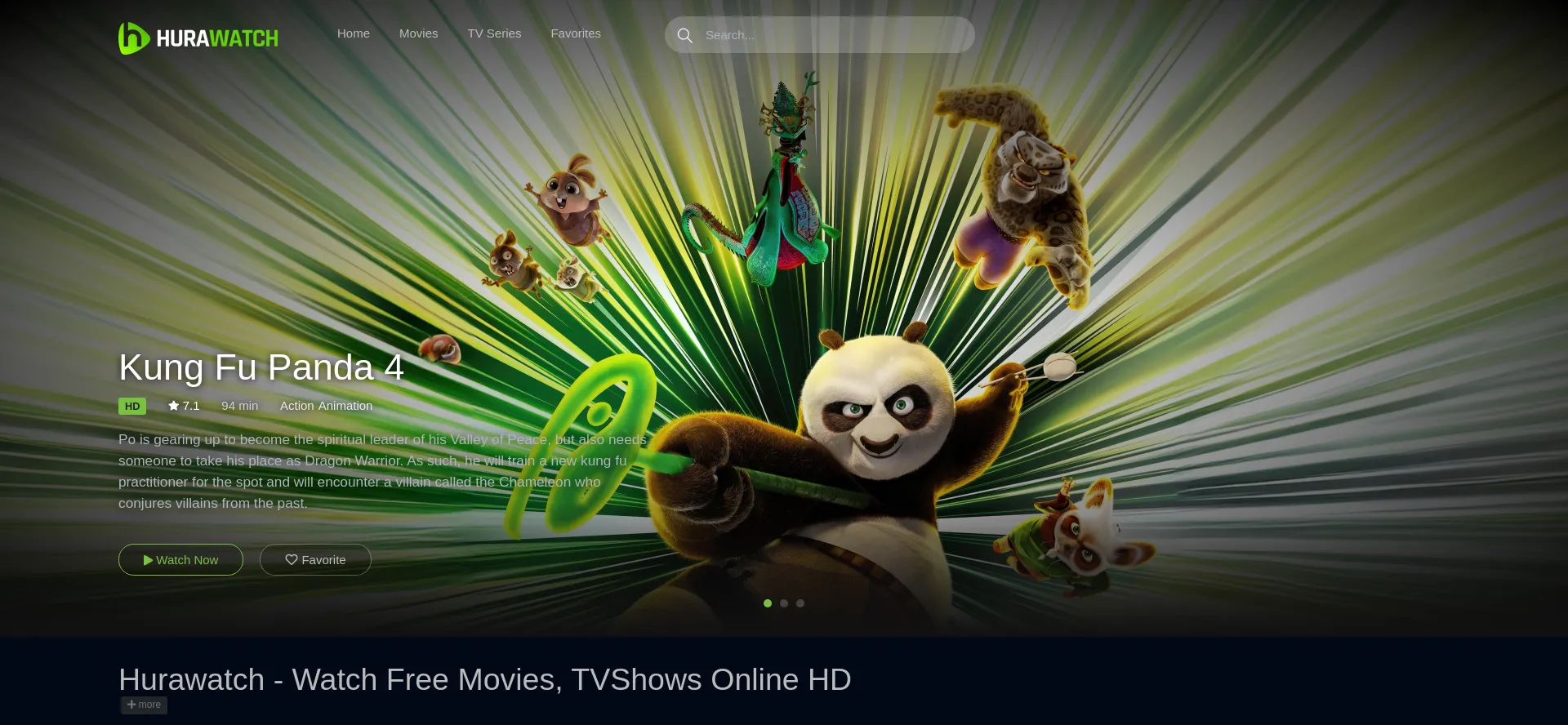 Website screenshot of Hurawatch.store