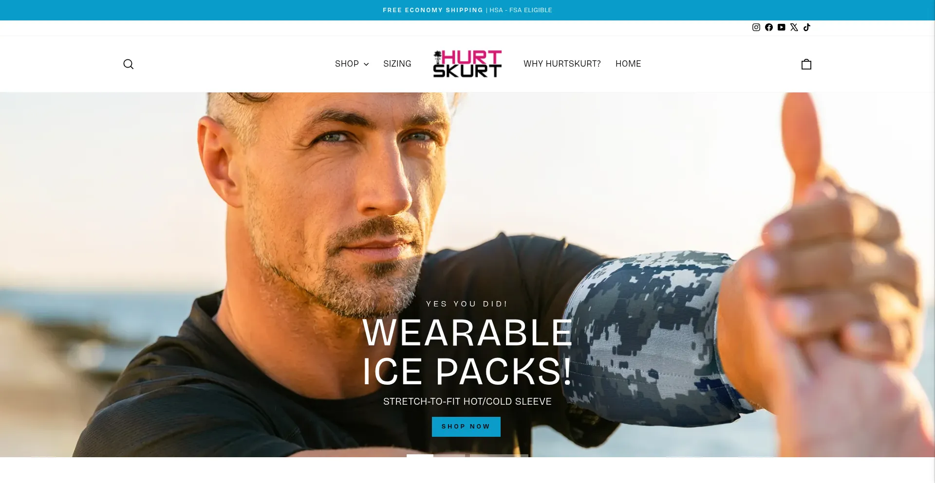 Website screenshot of Hurtskurt.com