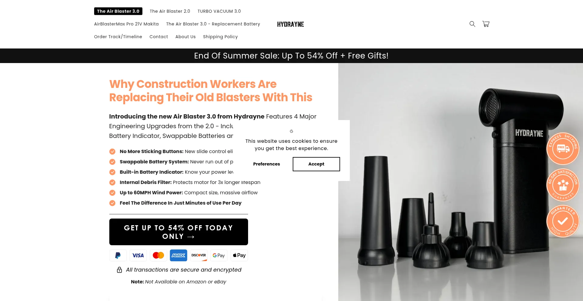 Hydrayne.com Screenshot