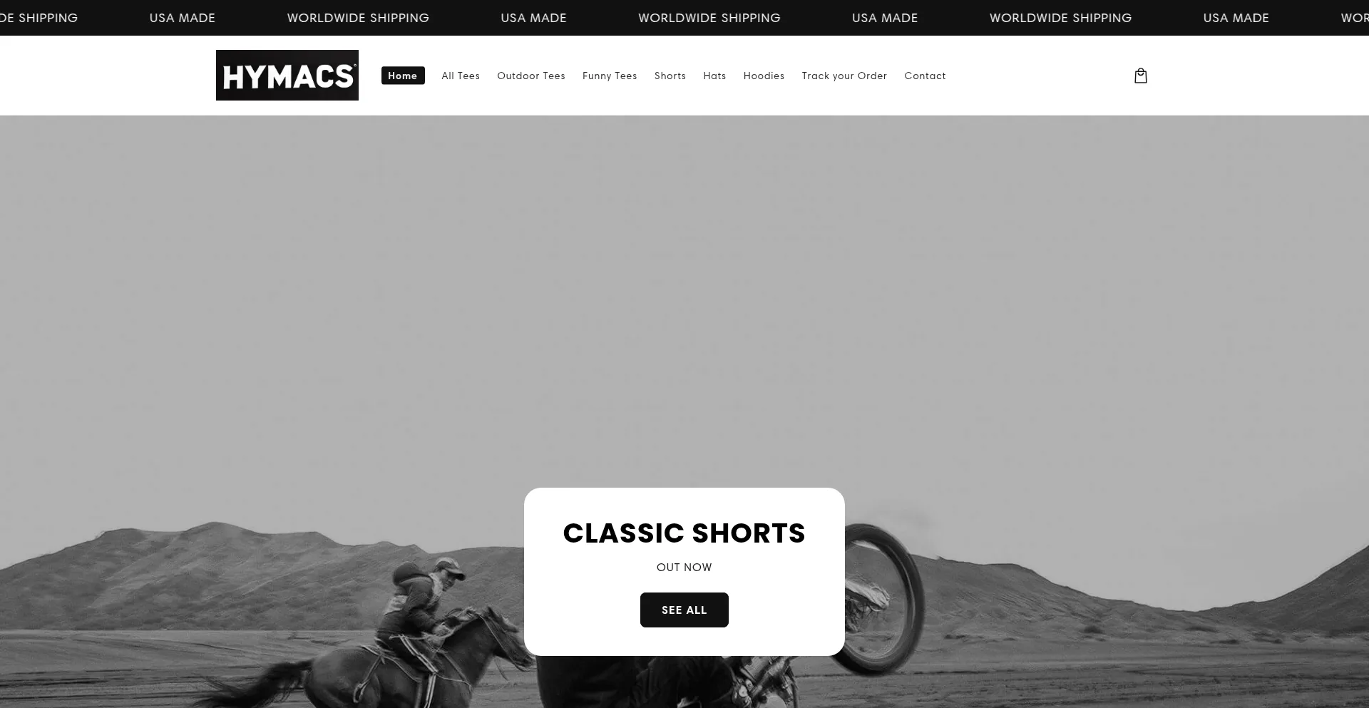 Website screenshot of Hymacs.com