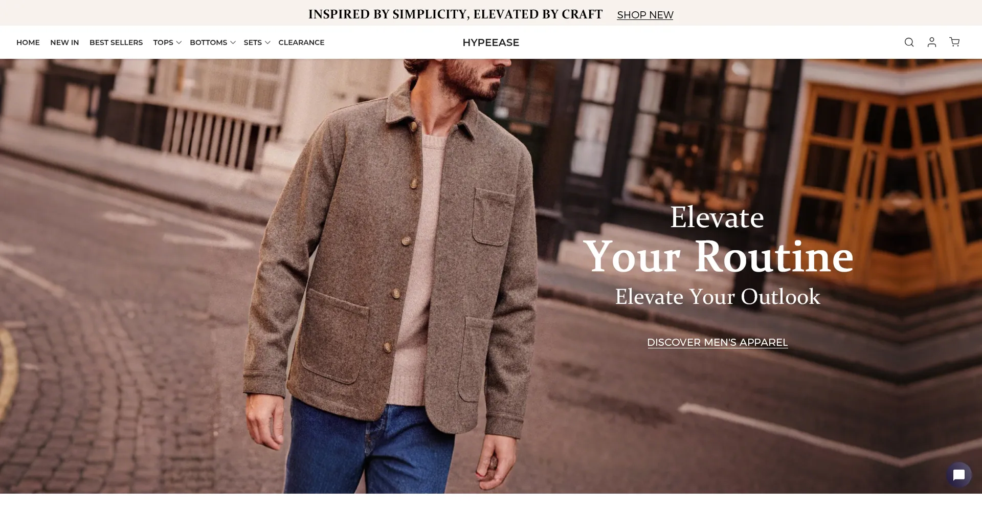 Website screenshot of Hypeease.com