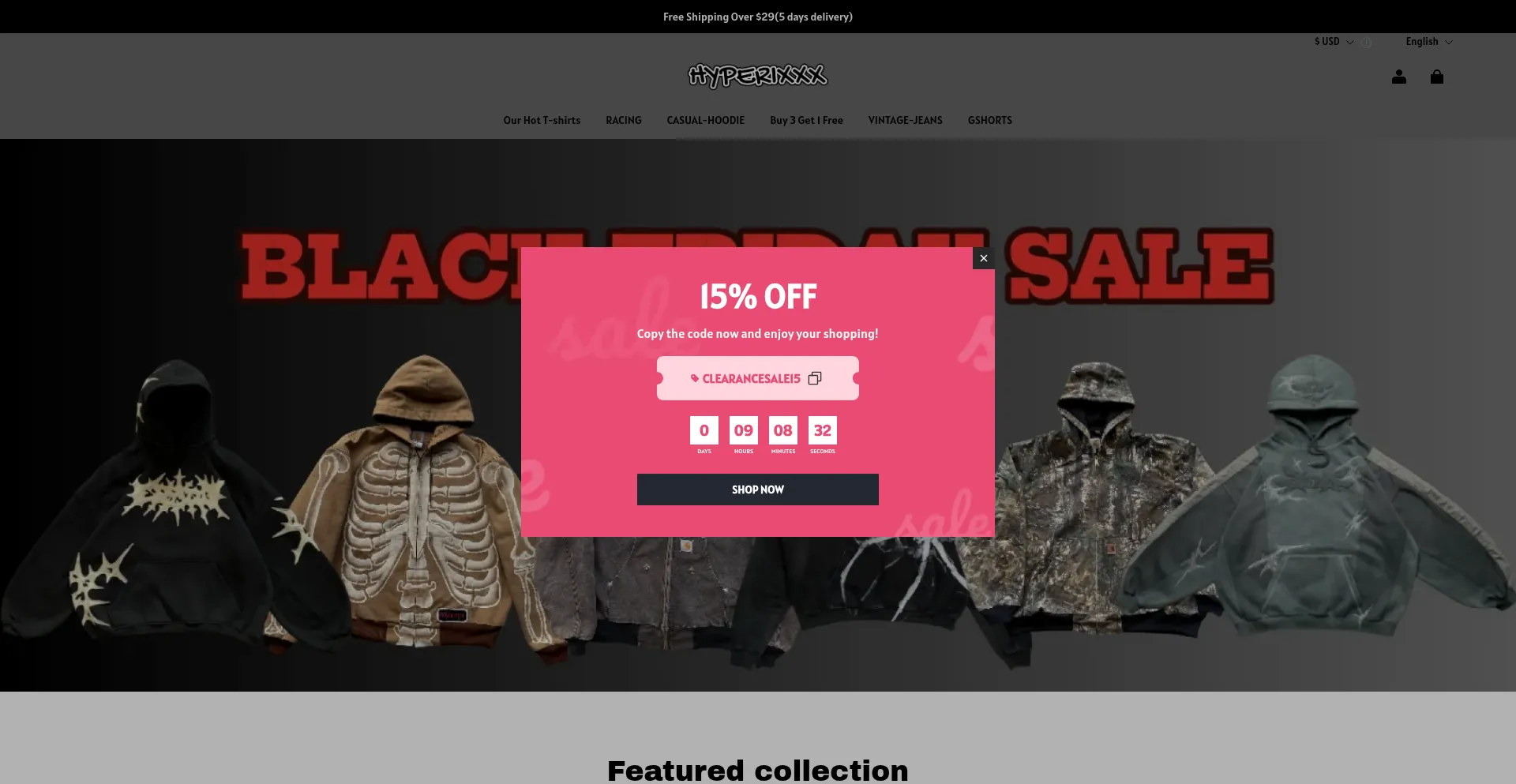 Website screenshot of Hyperixxx.com