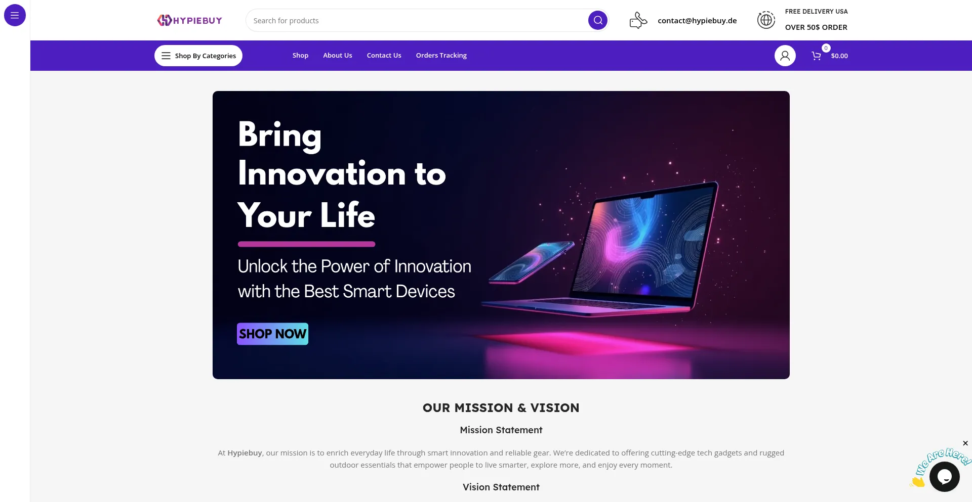 Website screenshot of Hypiebuy.de