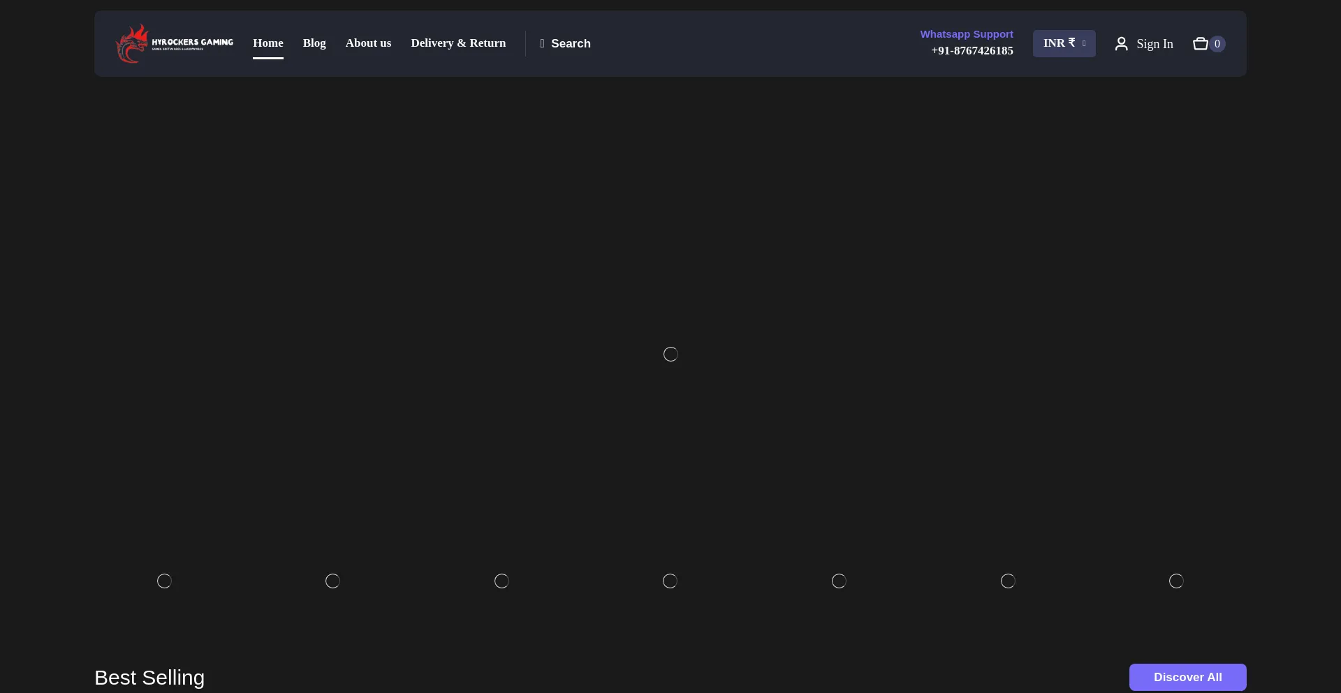 Website screenshot of Hyrockersgaming.com