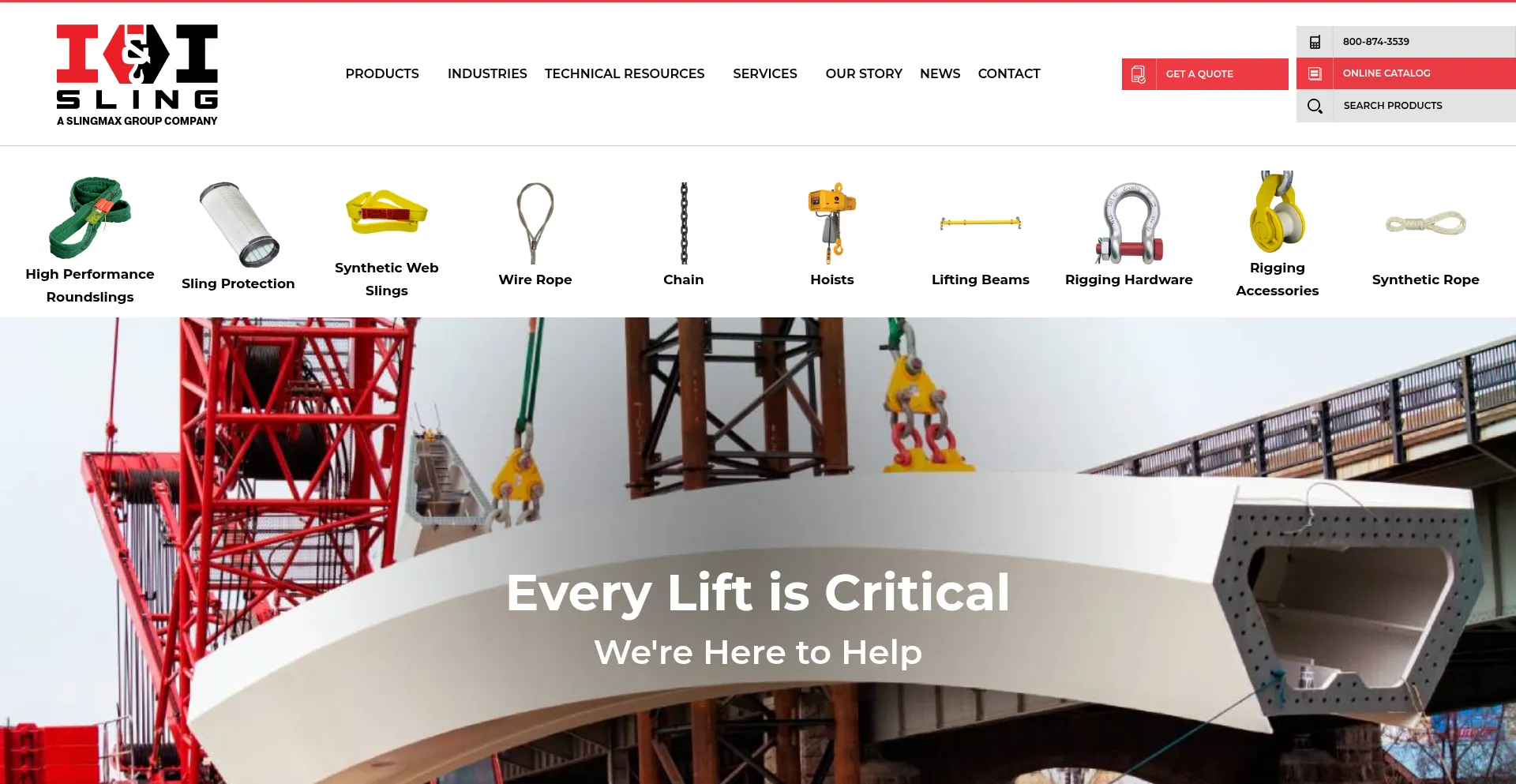 Website screenshot of Iandisling.com