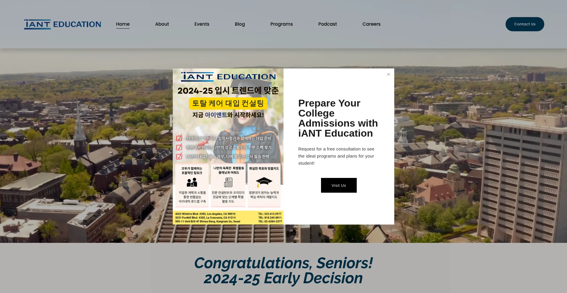Website screenshot of Iantedu.net