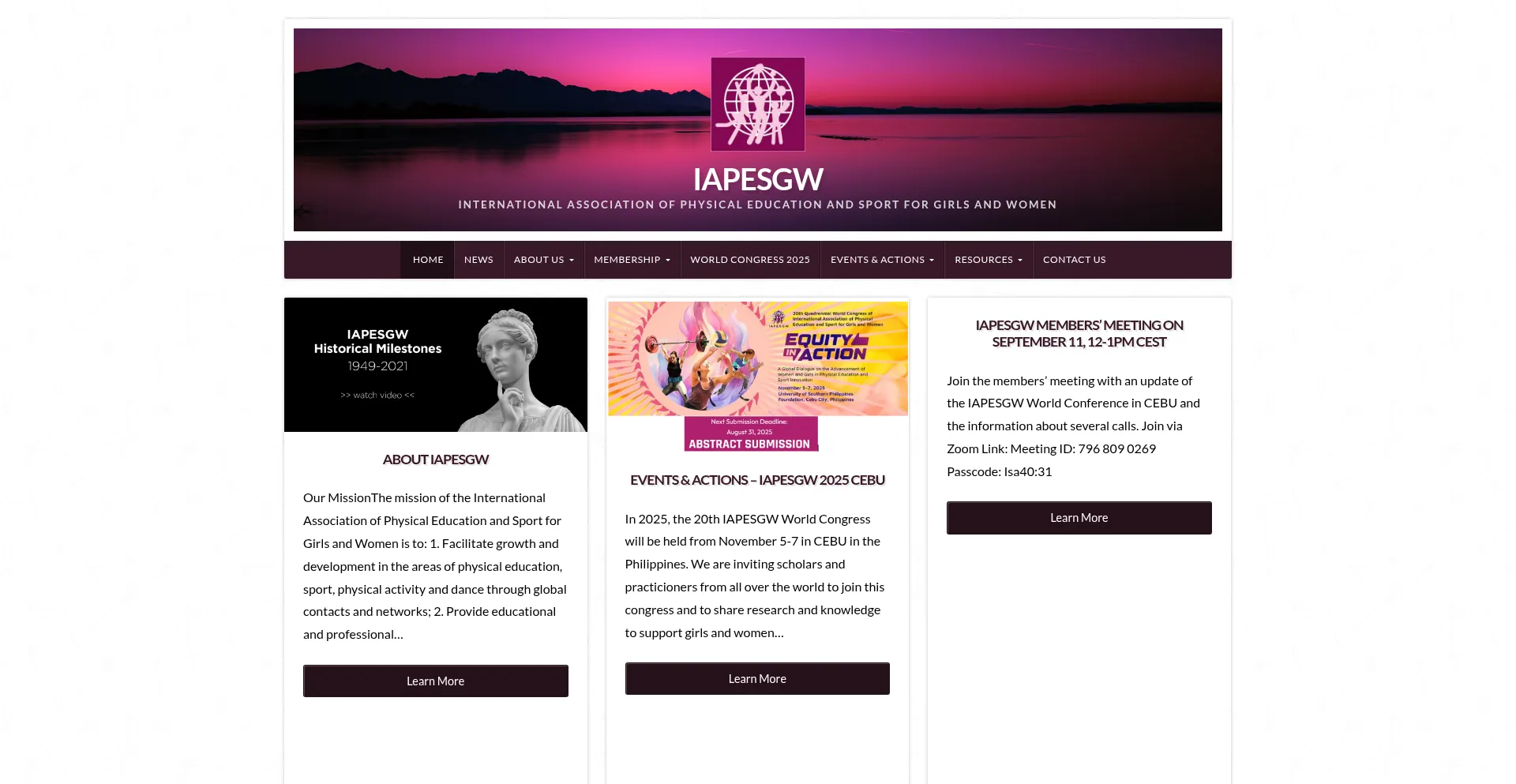 Iapesgw.com Screenshot