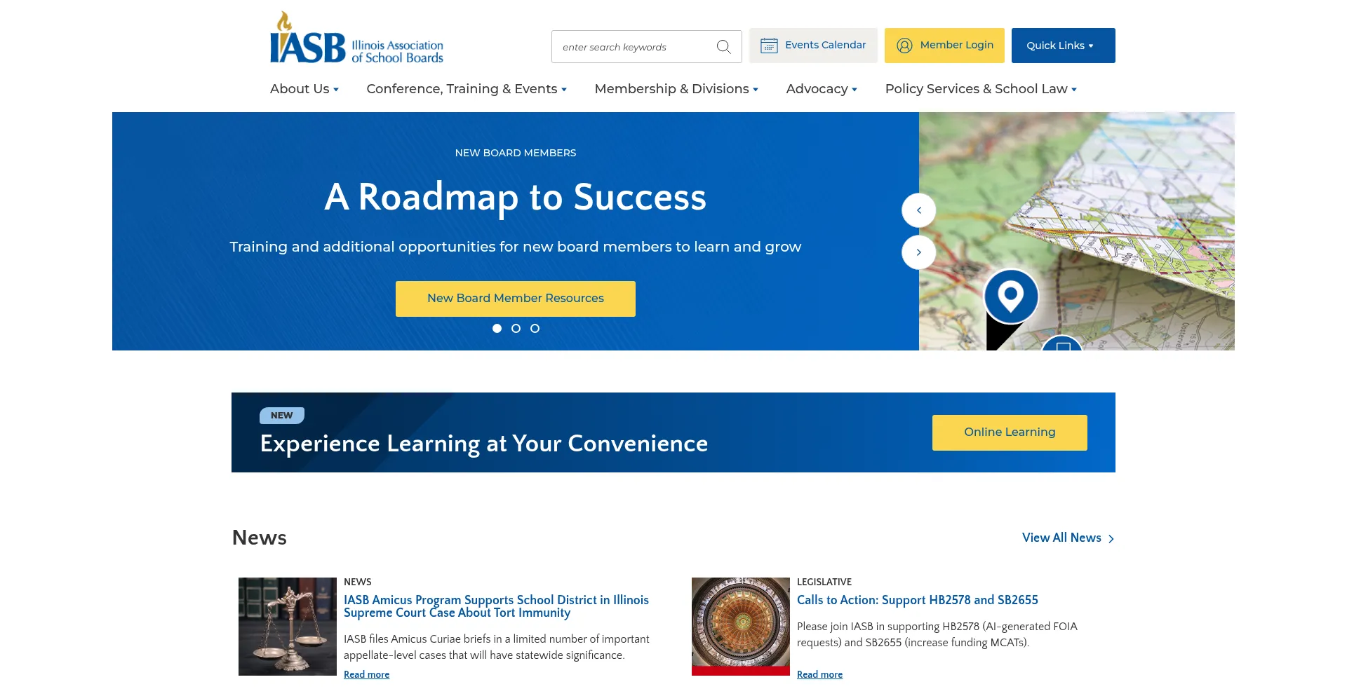 Website screenshot of Iasb.com