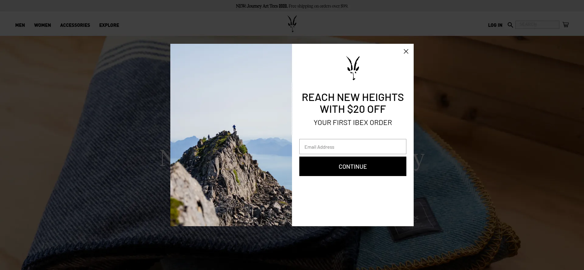 Website screenshot of Ibex.com