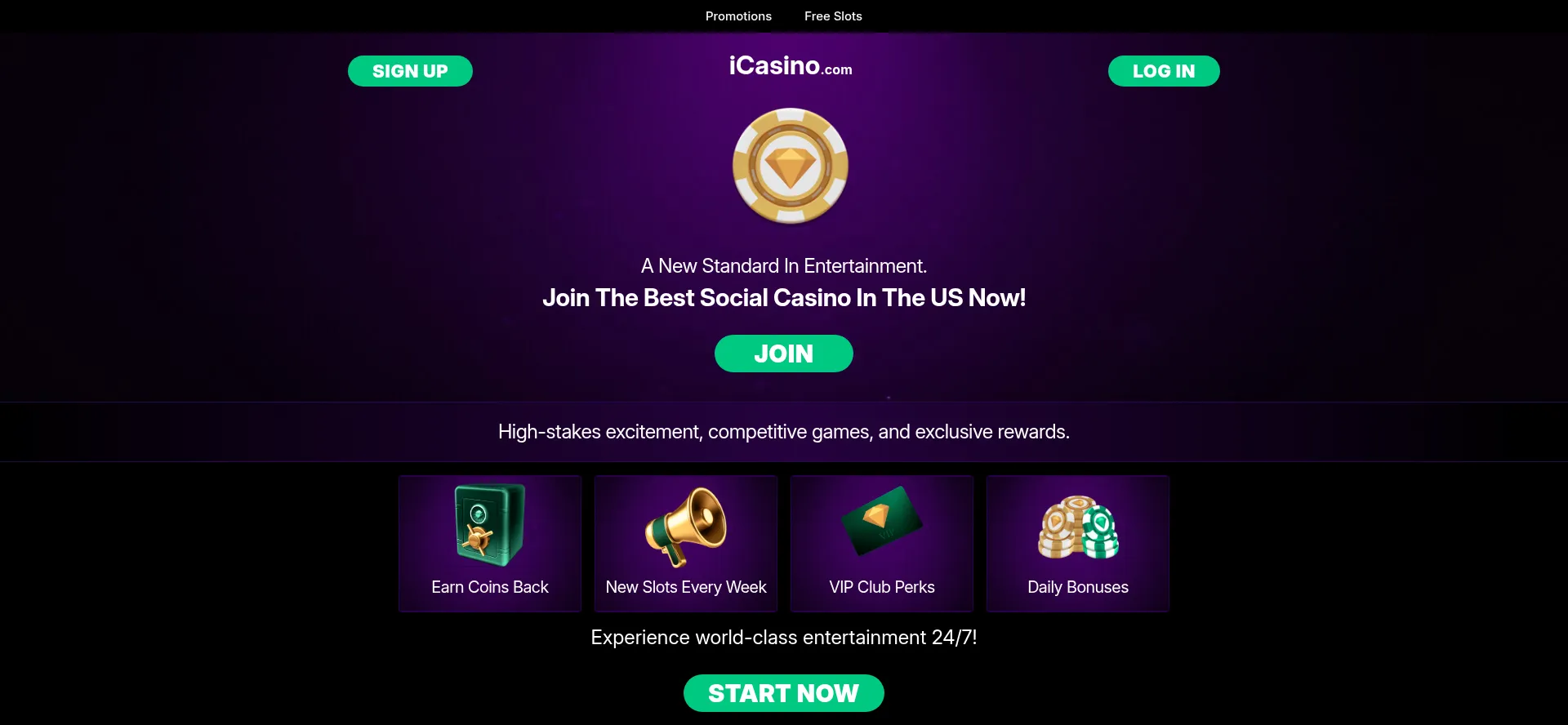Icasino.com Screenshot