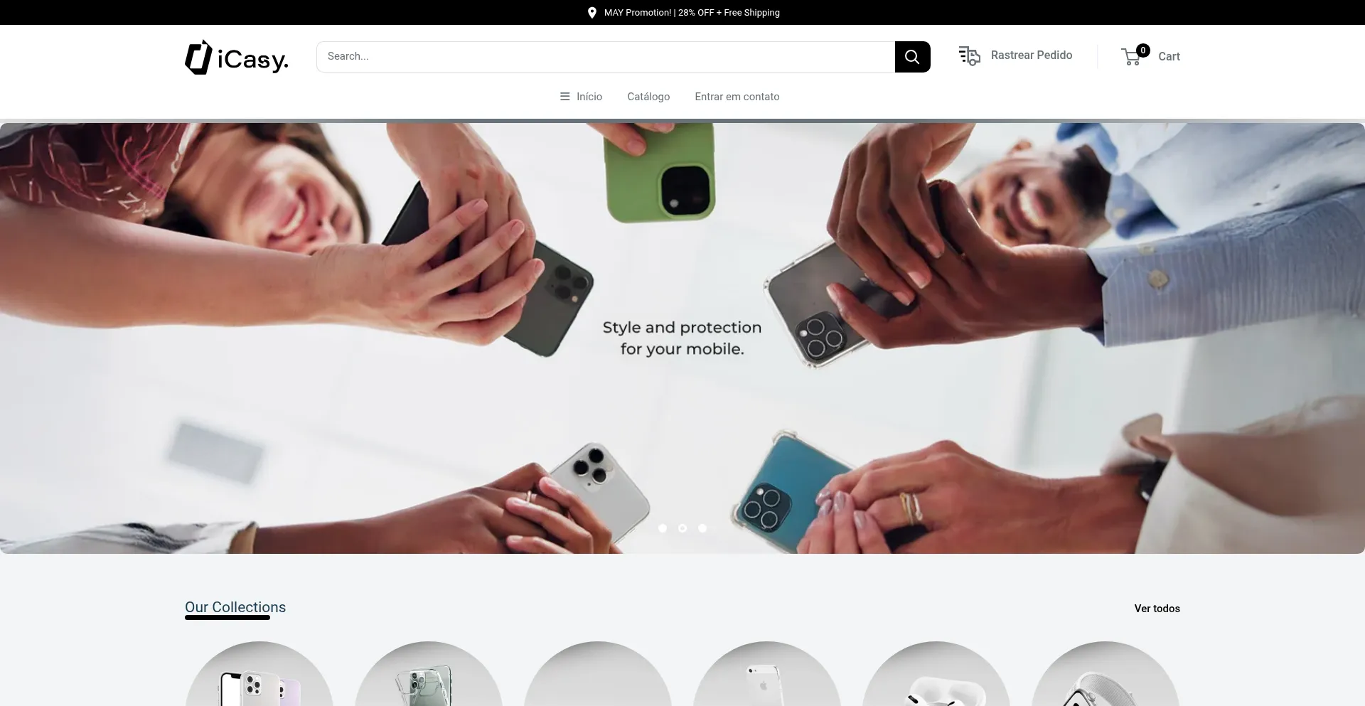 Website screenshot of Icasy.in