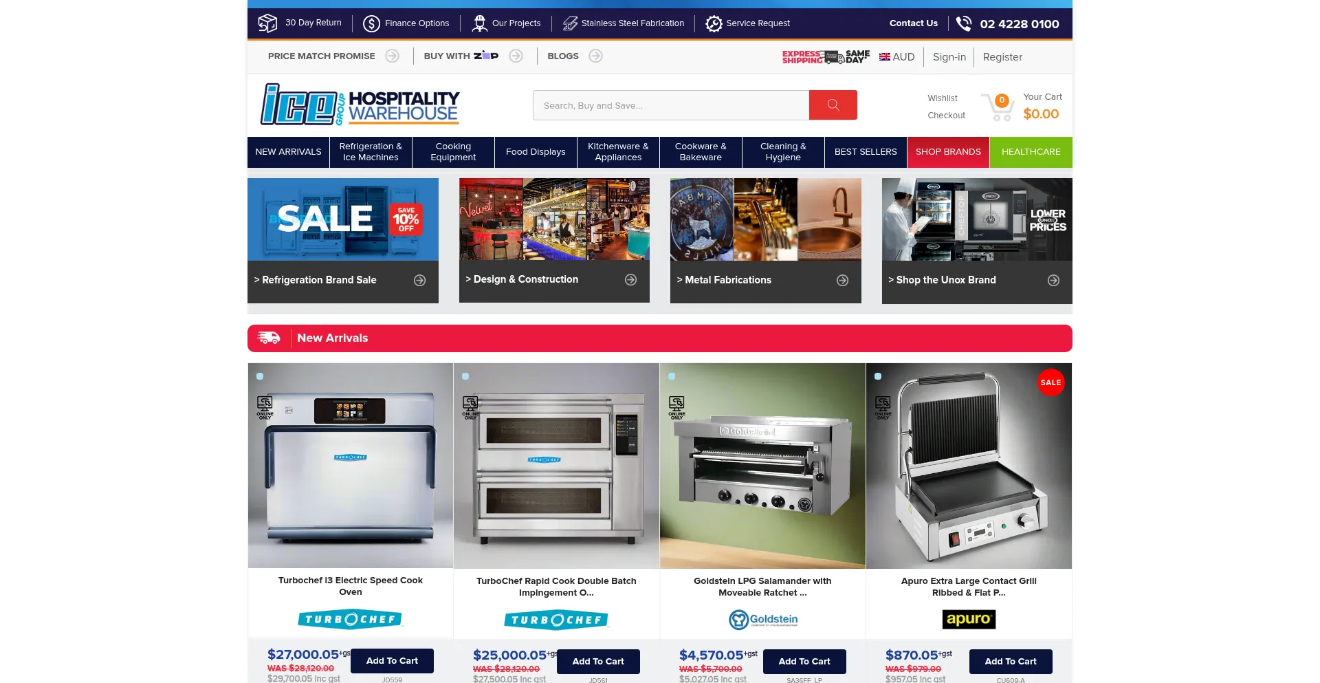 Website screenshot of Icegroup.com.au