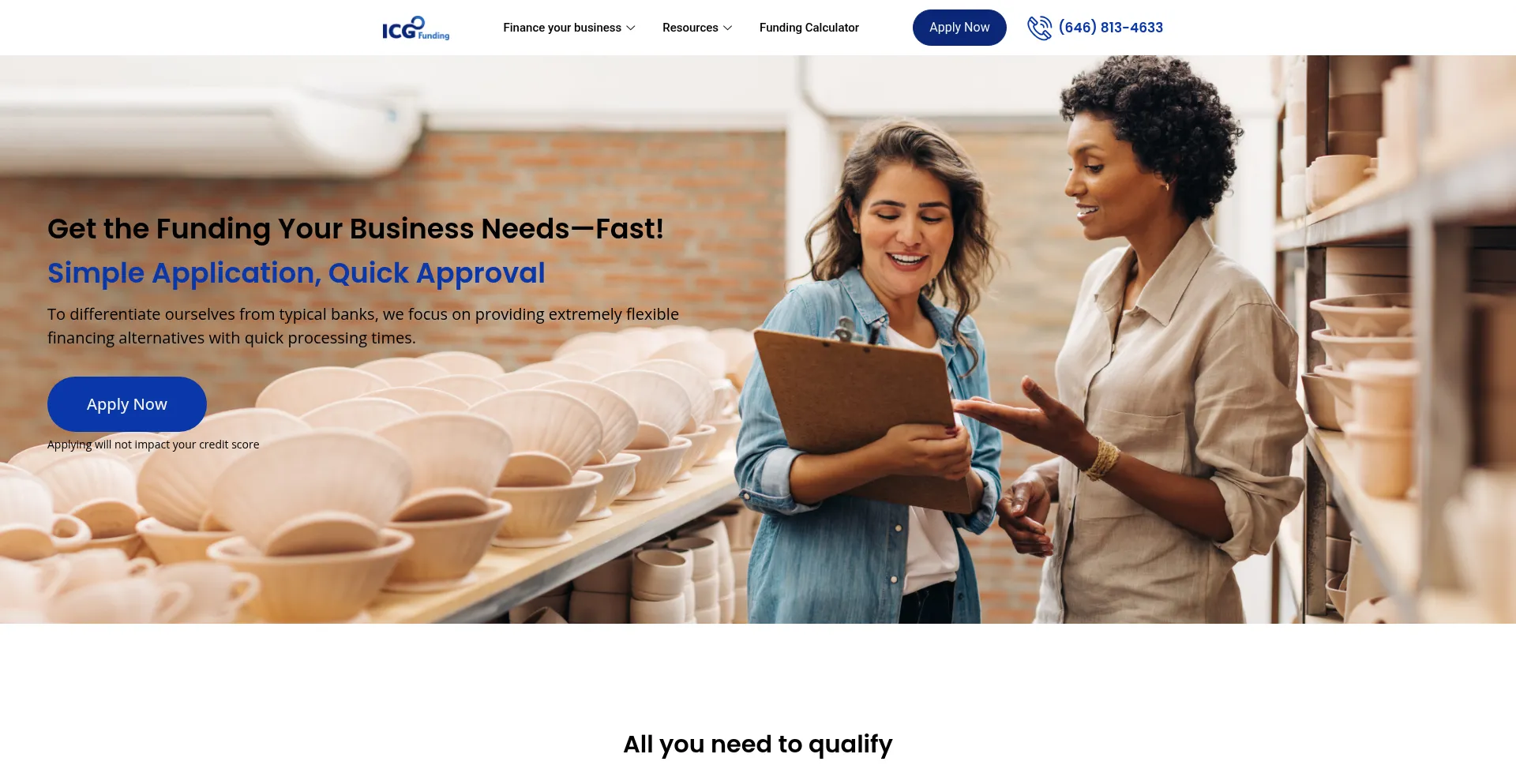 Icg-funding.com Screenshot