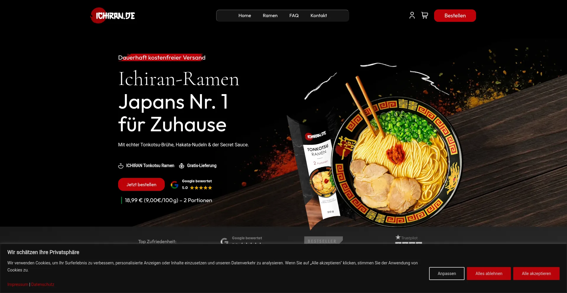 Ichiran.de Screenshot