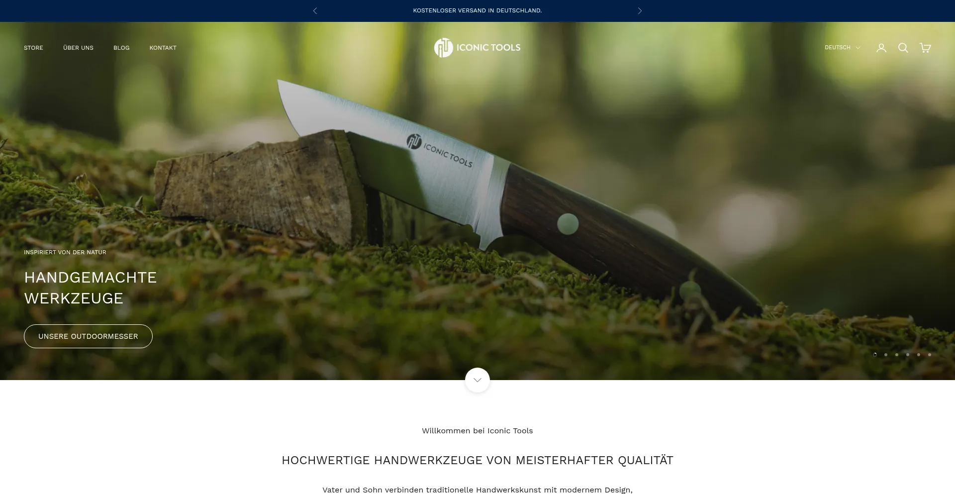 Website screenshot of Iconic-tools.de