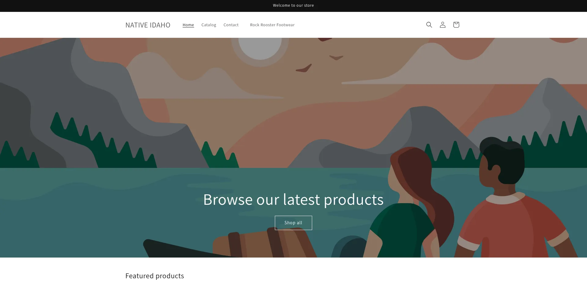 Website screenshot of Idahonativeproducts.com