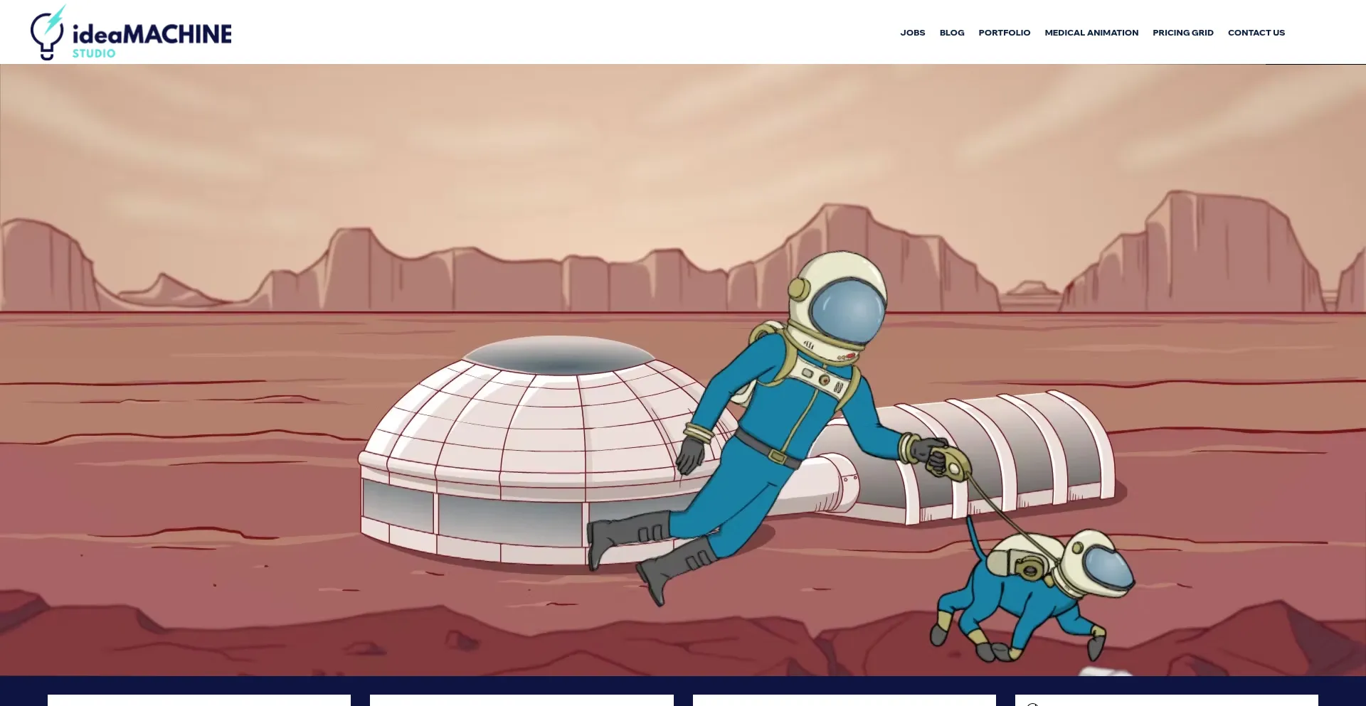 Website screenshot of Ideamachinestudio.com