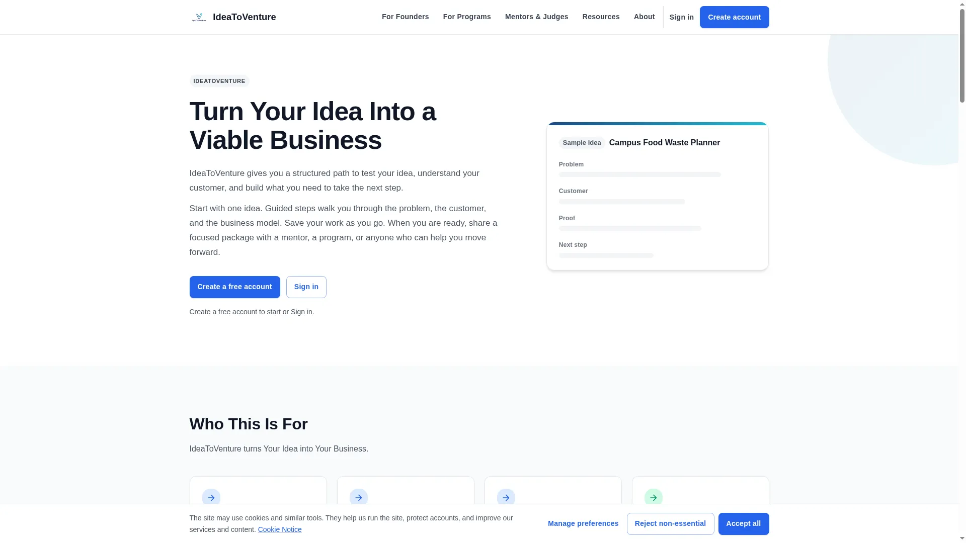 Ideatoventure.com