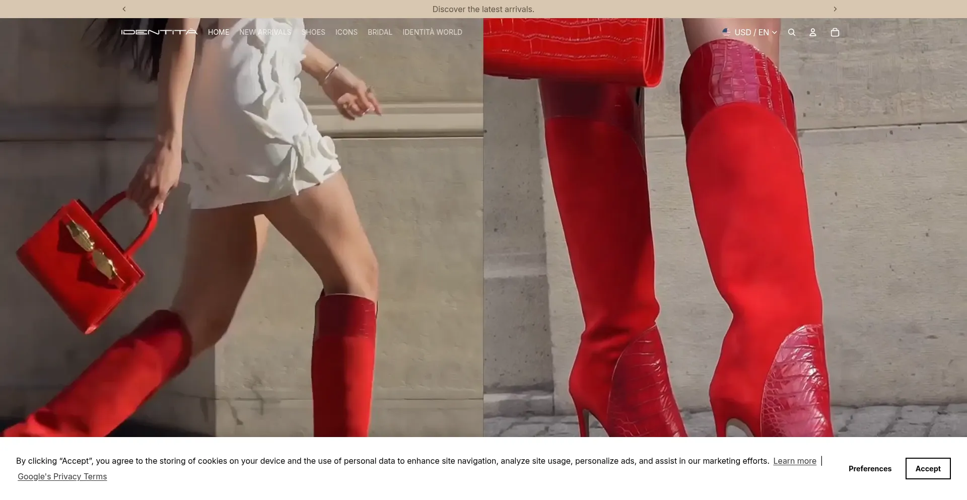 Identitashoes.it Screenshot