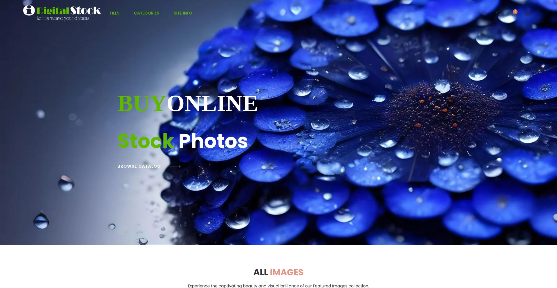 Website screenshot of Idigitalstock.com