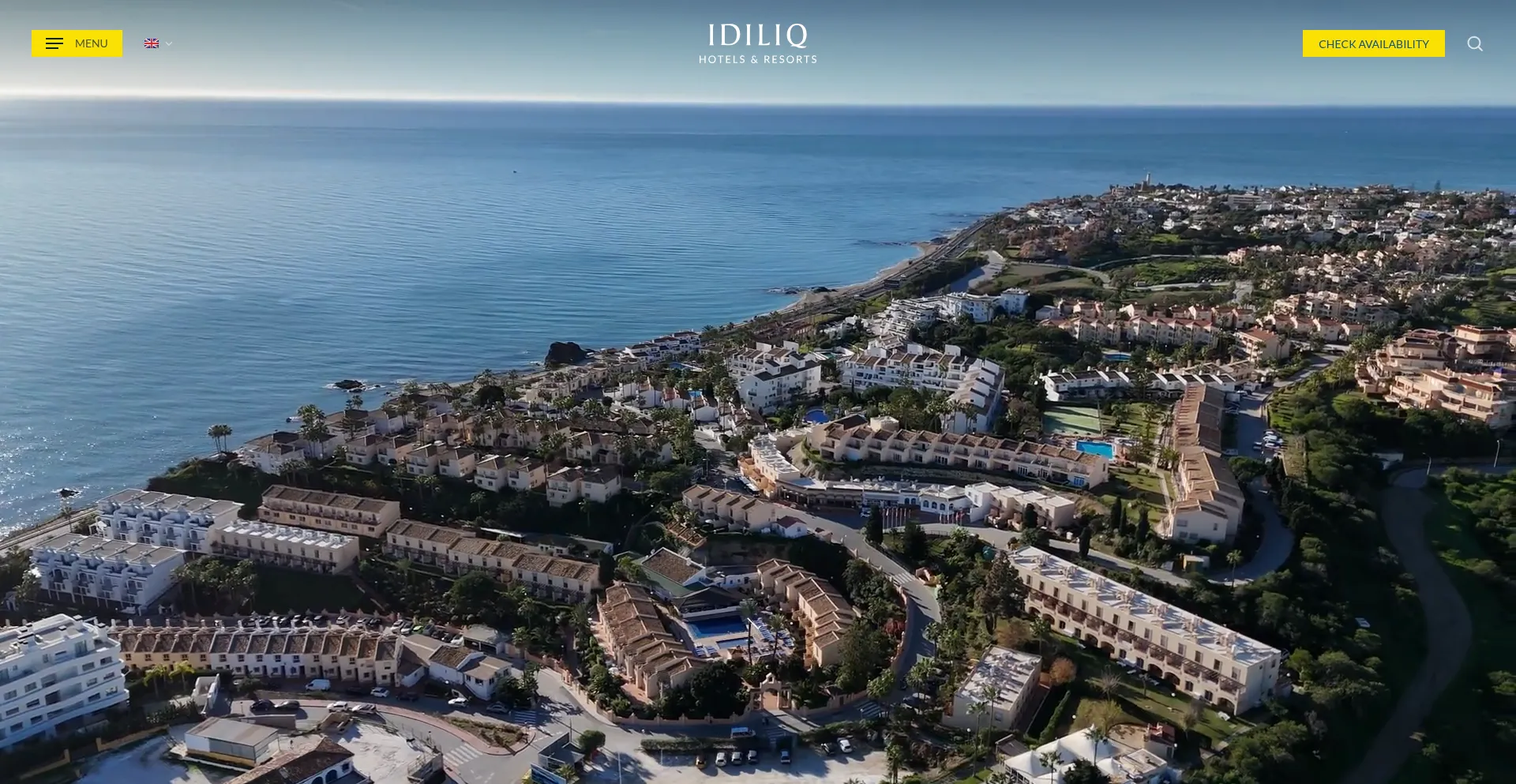 Website screenshot of Idiliqhotels.com