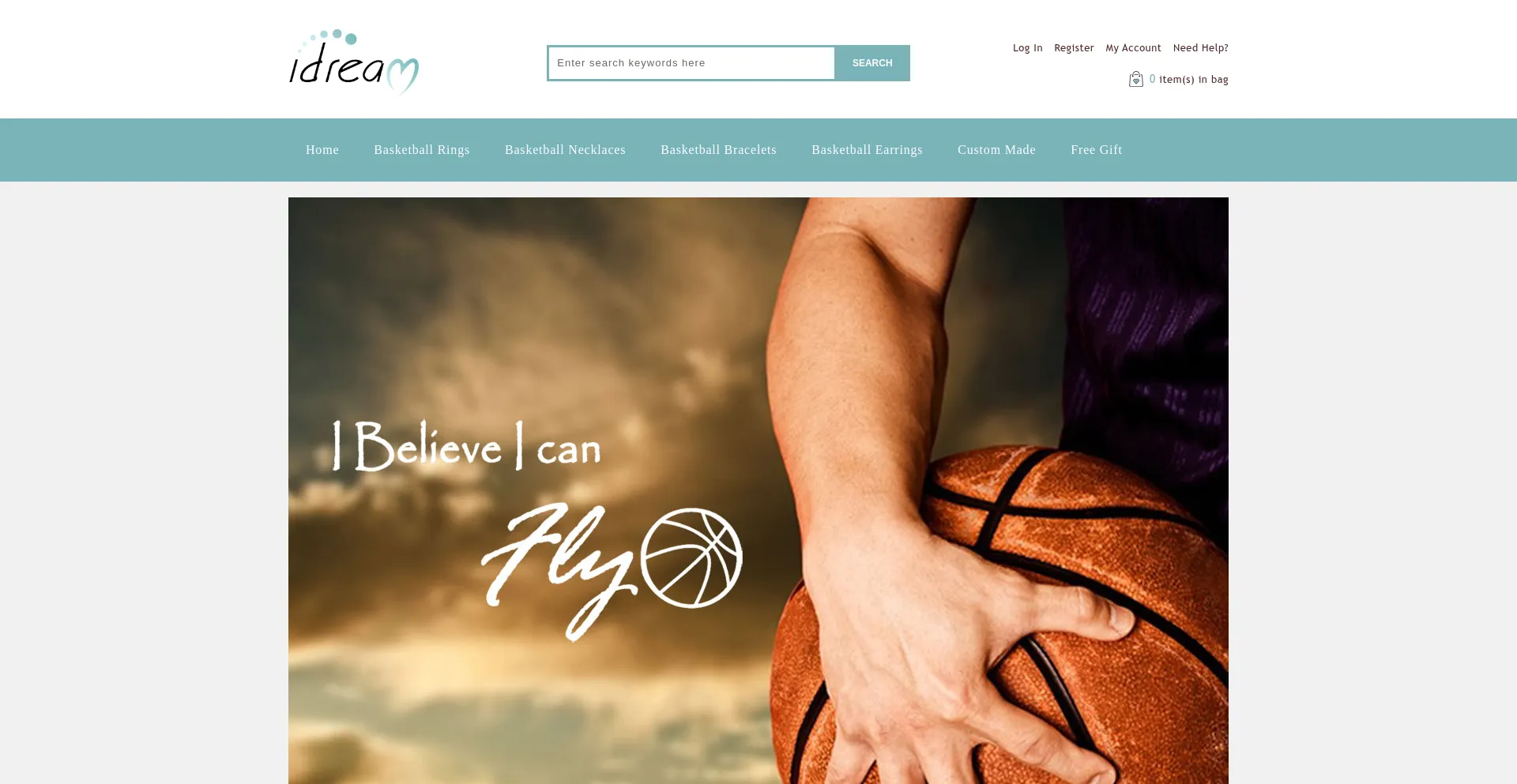 Idreambasketballjewelry.com Screenshot