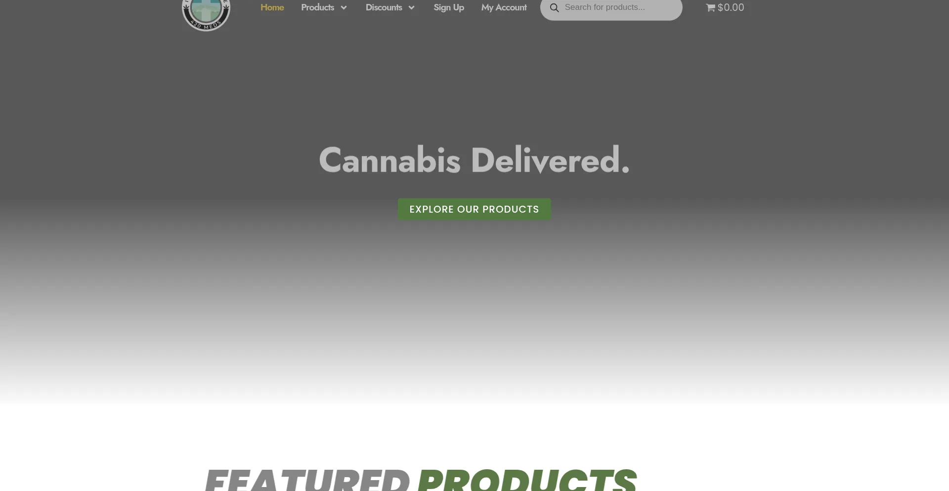 Website screenshot of Ie420meds.com