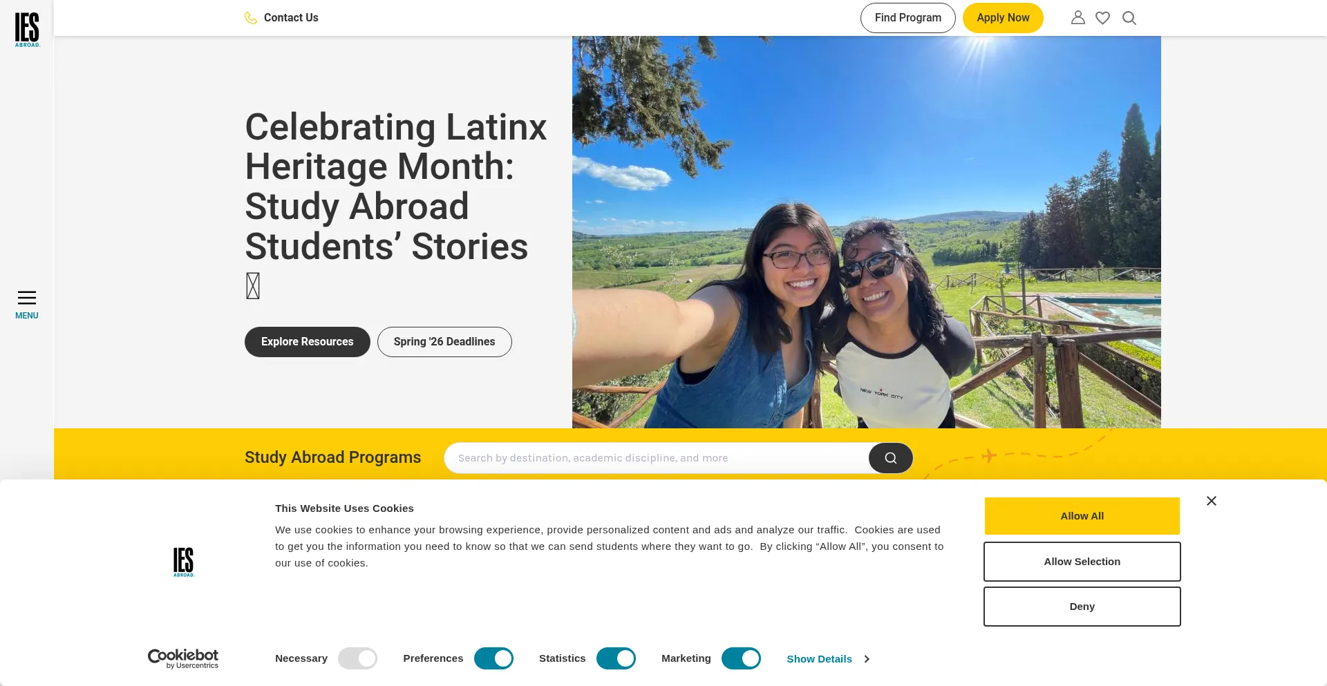 Iesabroad.org Screenshot