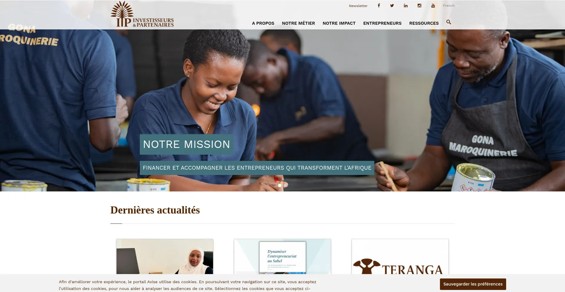 Website screenshot of Ietp.com