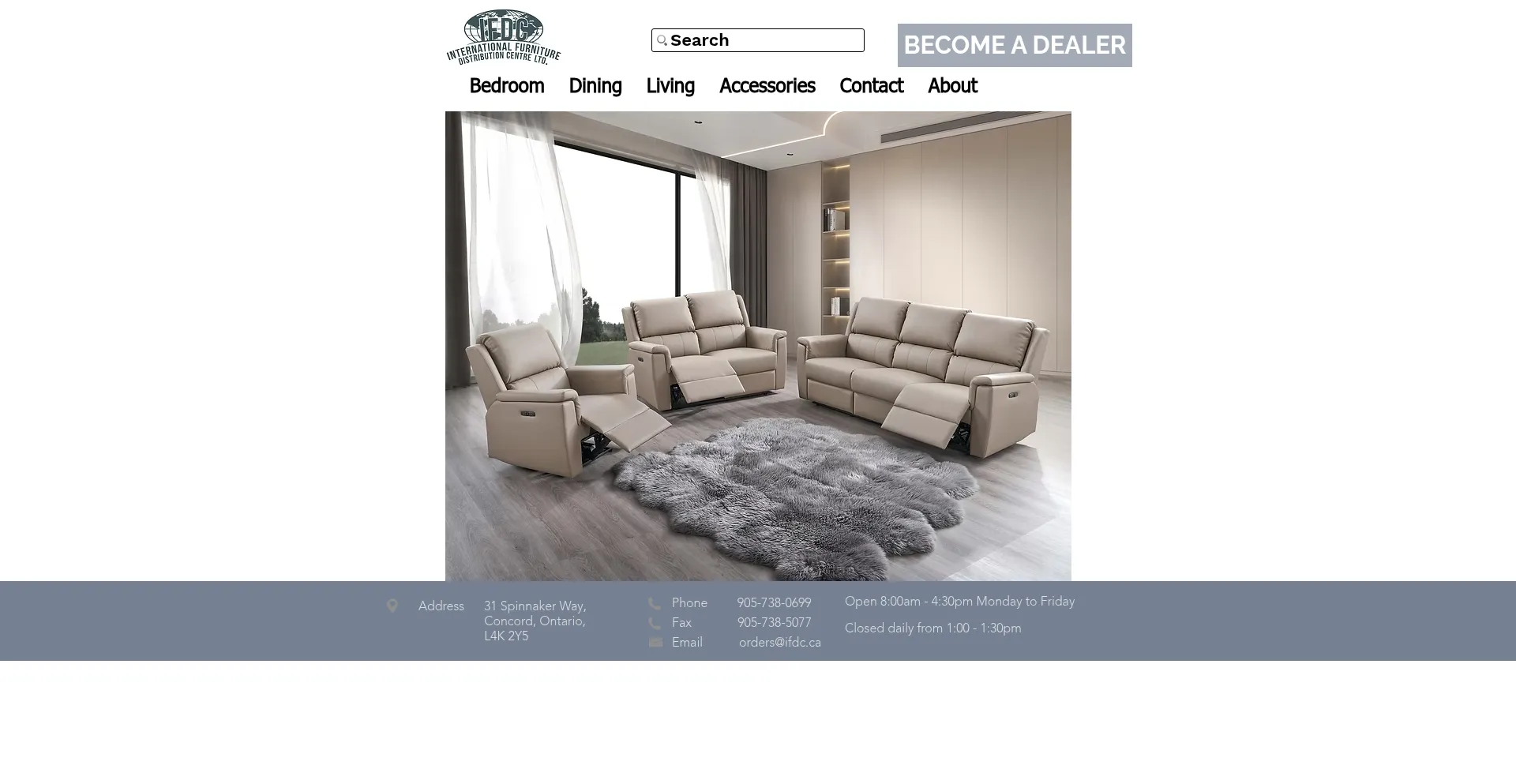 Website screenshot of Ifdc.ca