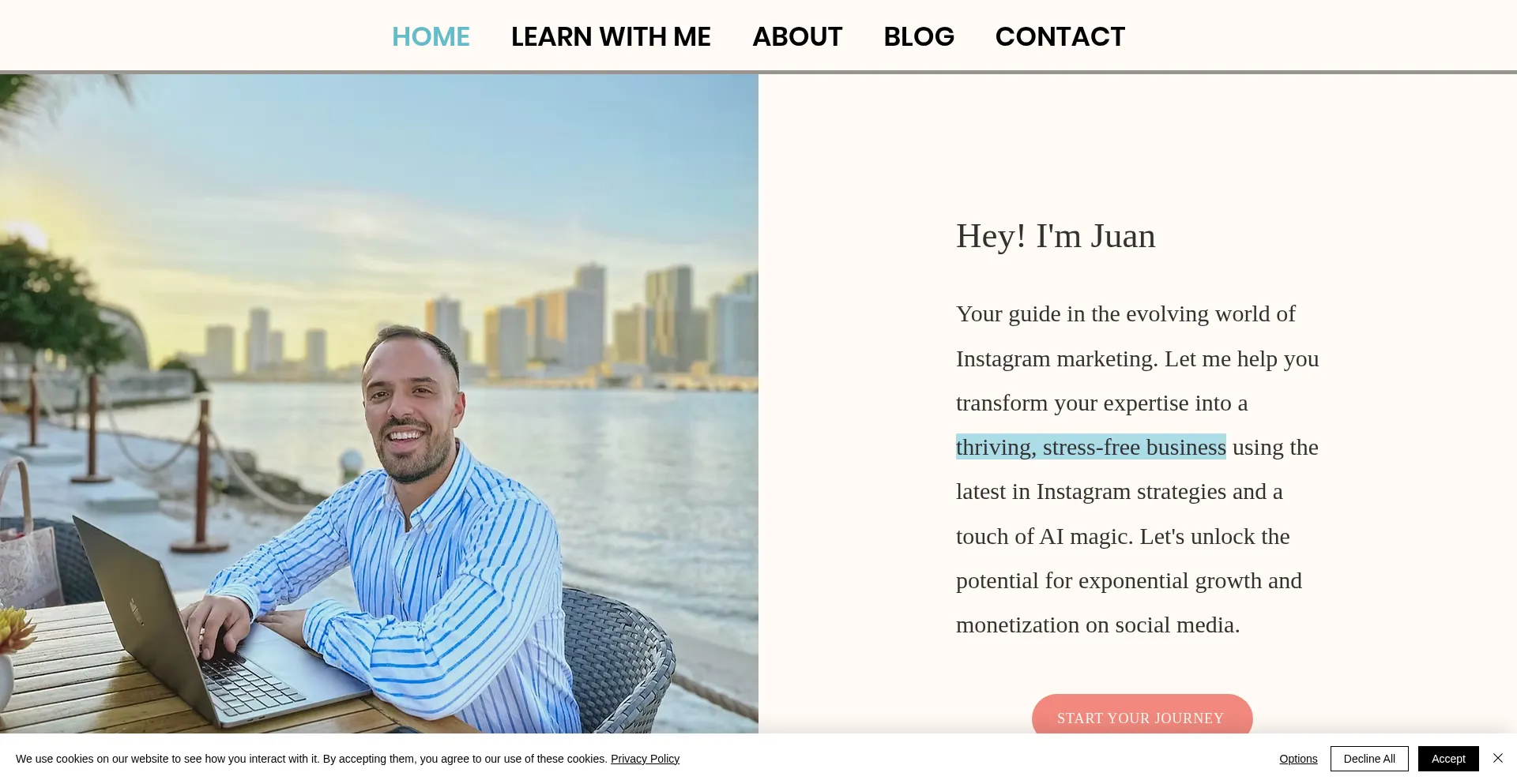 Website screenshot of Igcreatoracademy.com