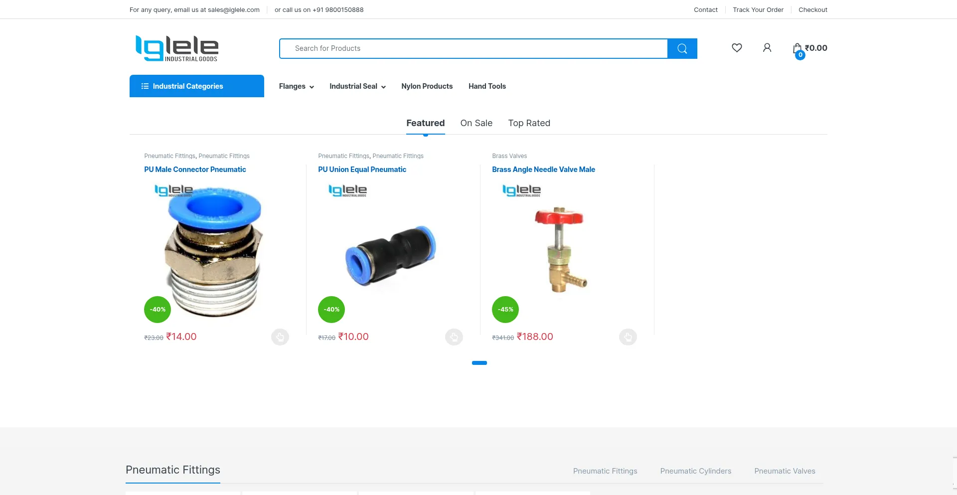 Website screenshot of Iglele.com