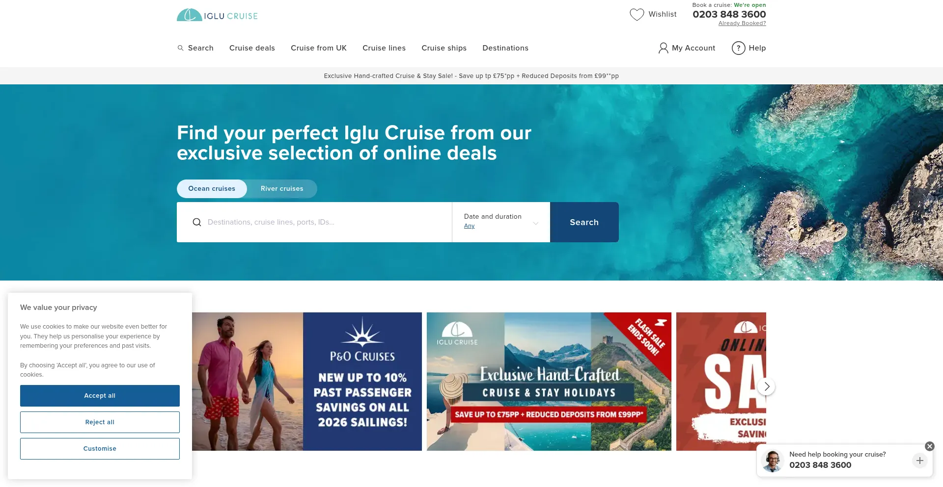 Iglucruise.com Screenshot