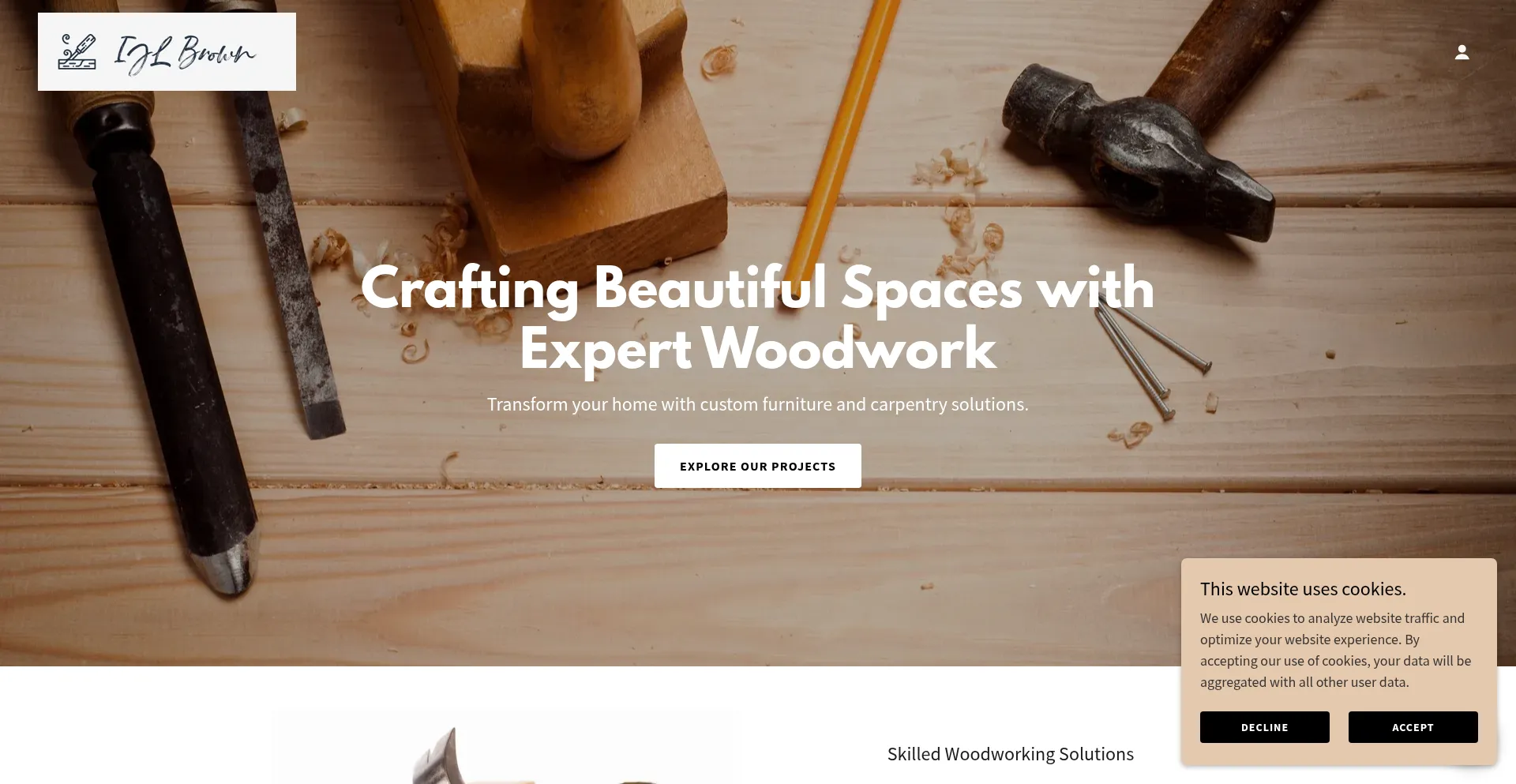 Website screenshot of Ijl-brown.co.uk