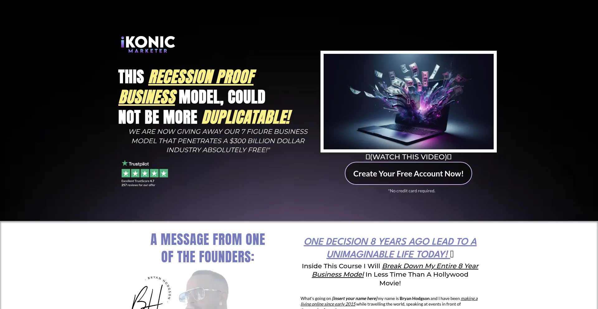 Website screenshot of Ikonicmish.com
