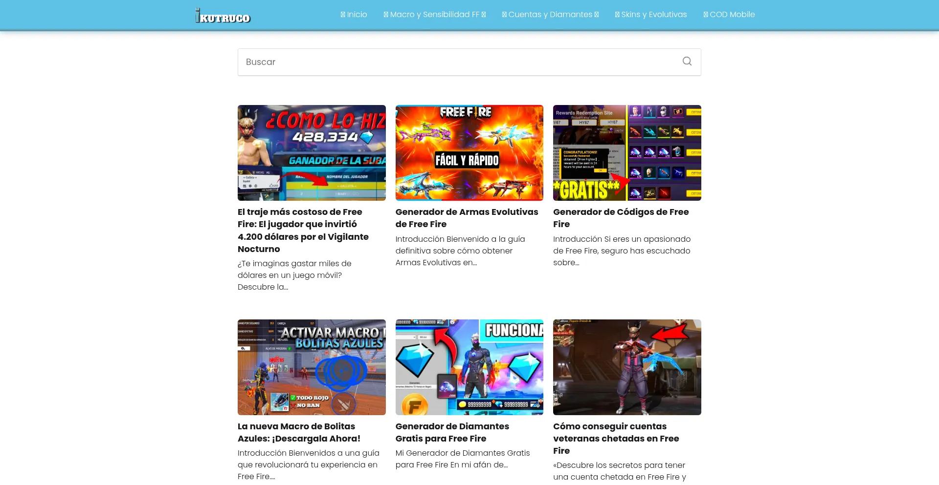 Website screenshot of Ikutruco.cainwalker.com