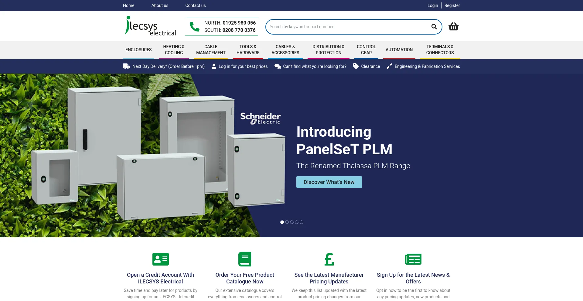 Website screenshot of Ilecsys.co.uk
