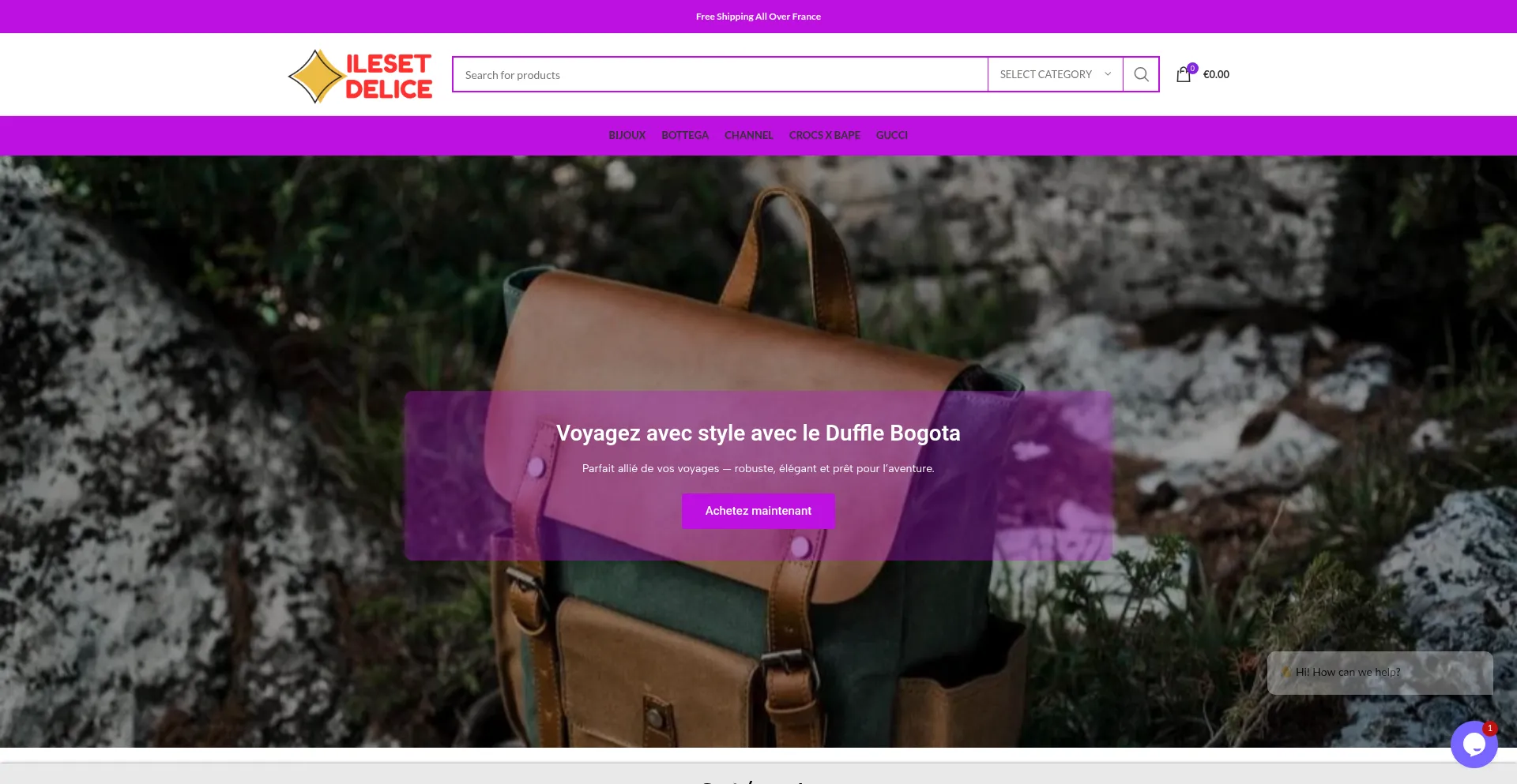 Website screenshot of Ilesetdelice.com