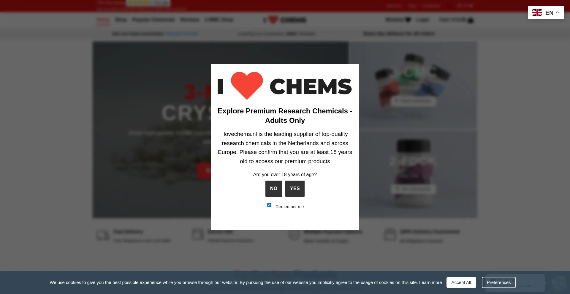 Ilovechems.de Screenshot