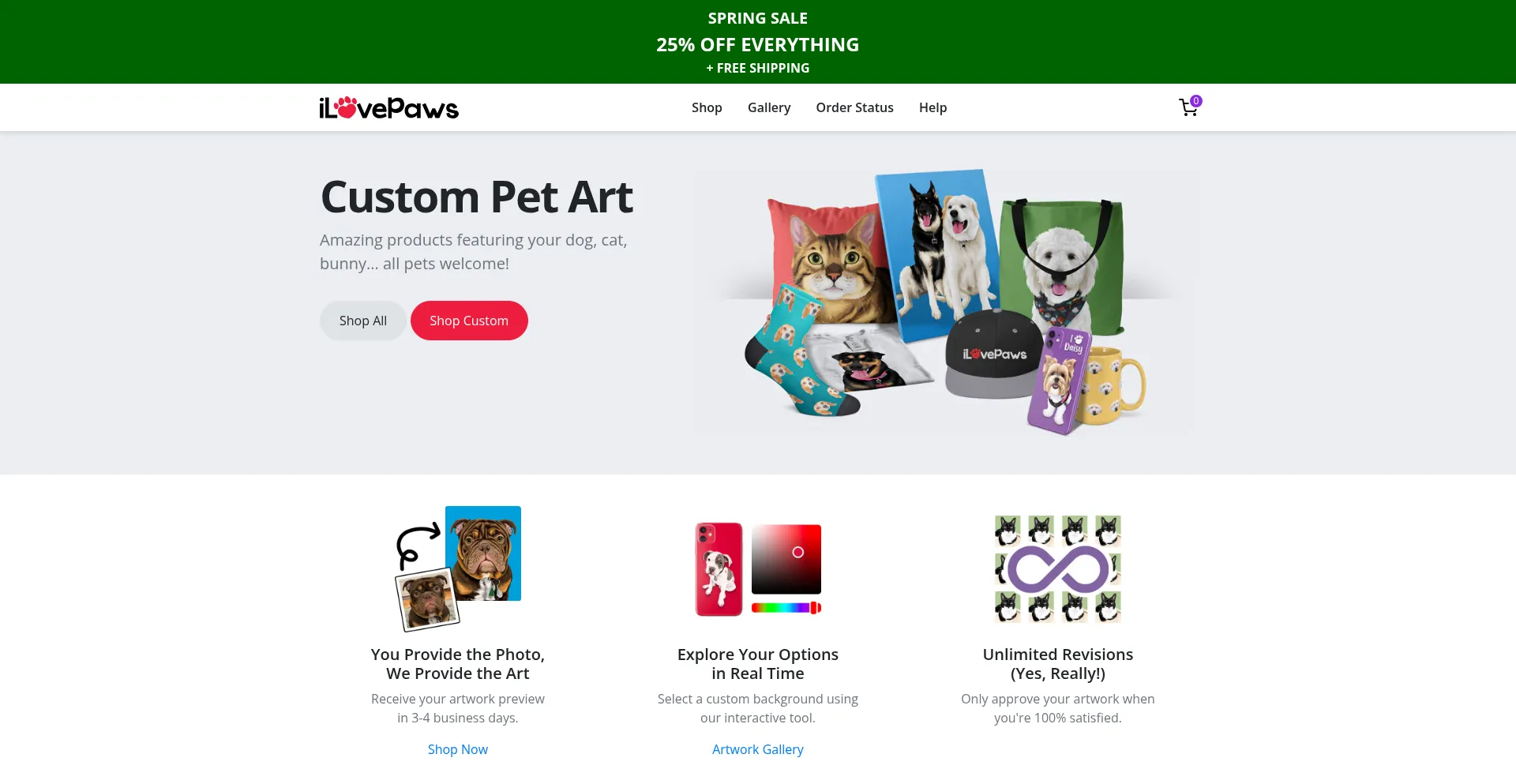 Ilovepaws.com Screenshot