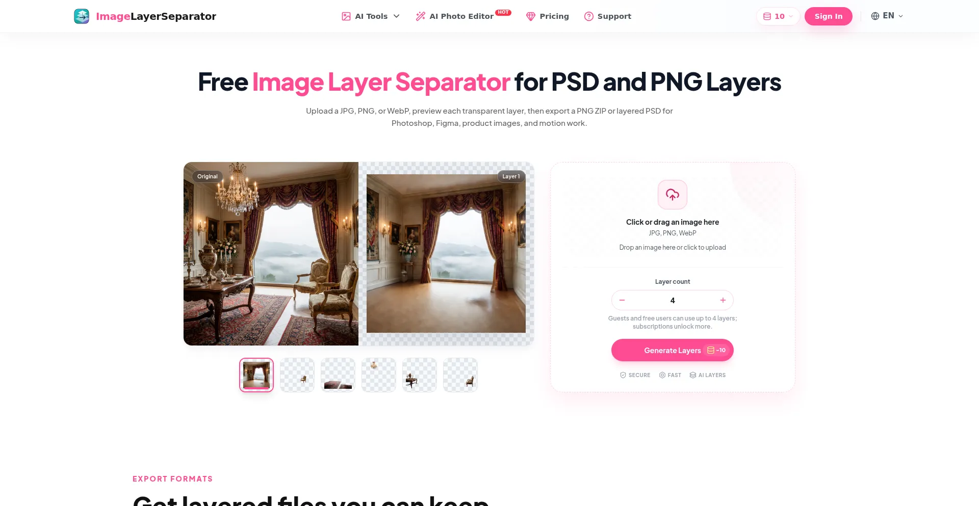 Imagelayerseparator.com